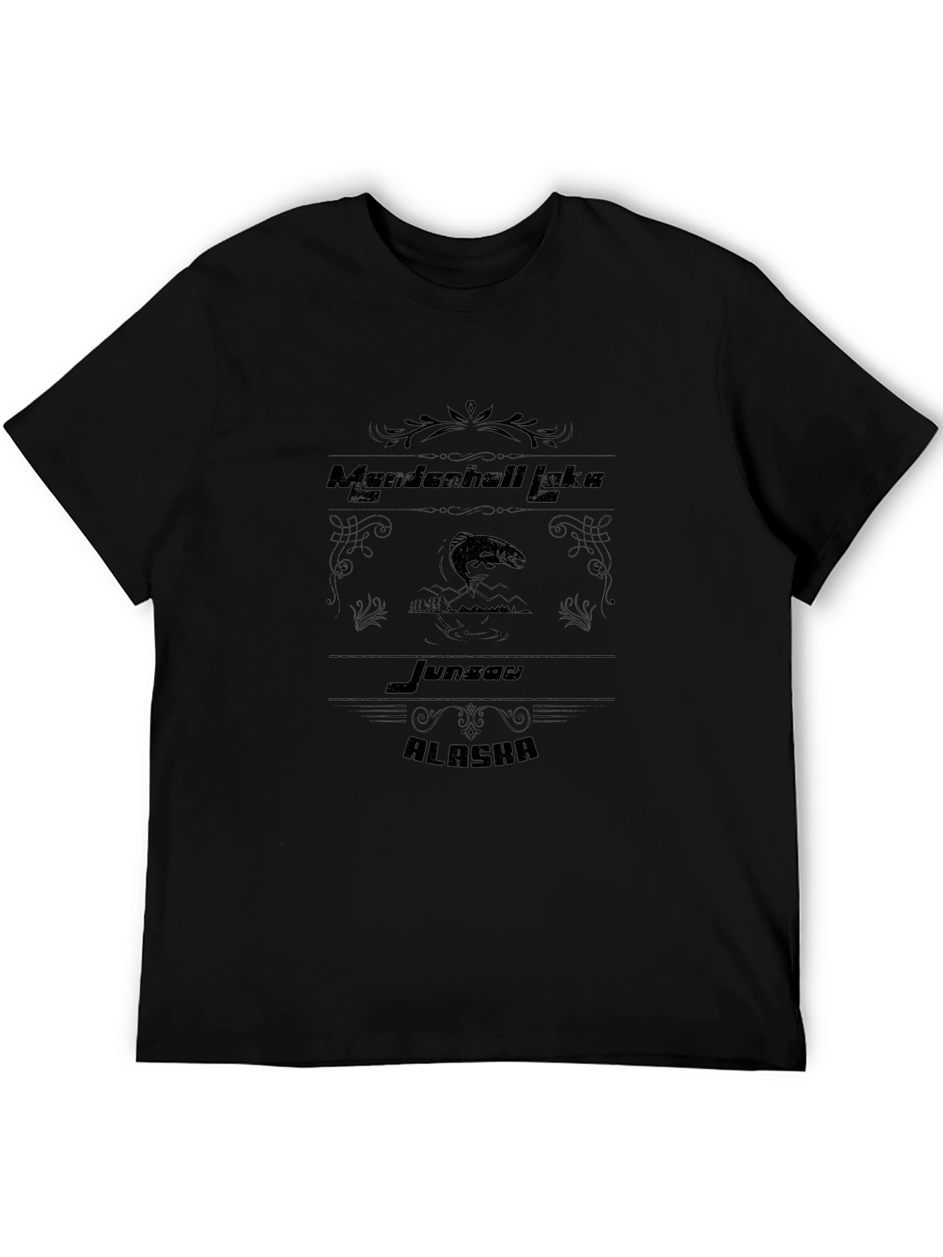 Mendenhall Lake Alaska Black T-Shirt