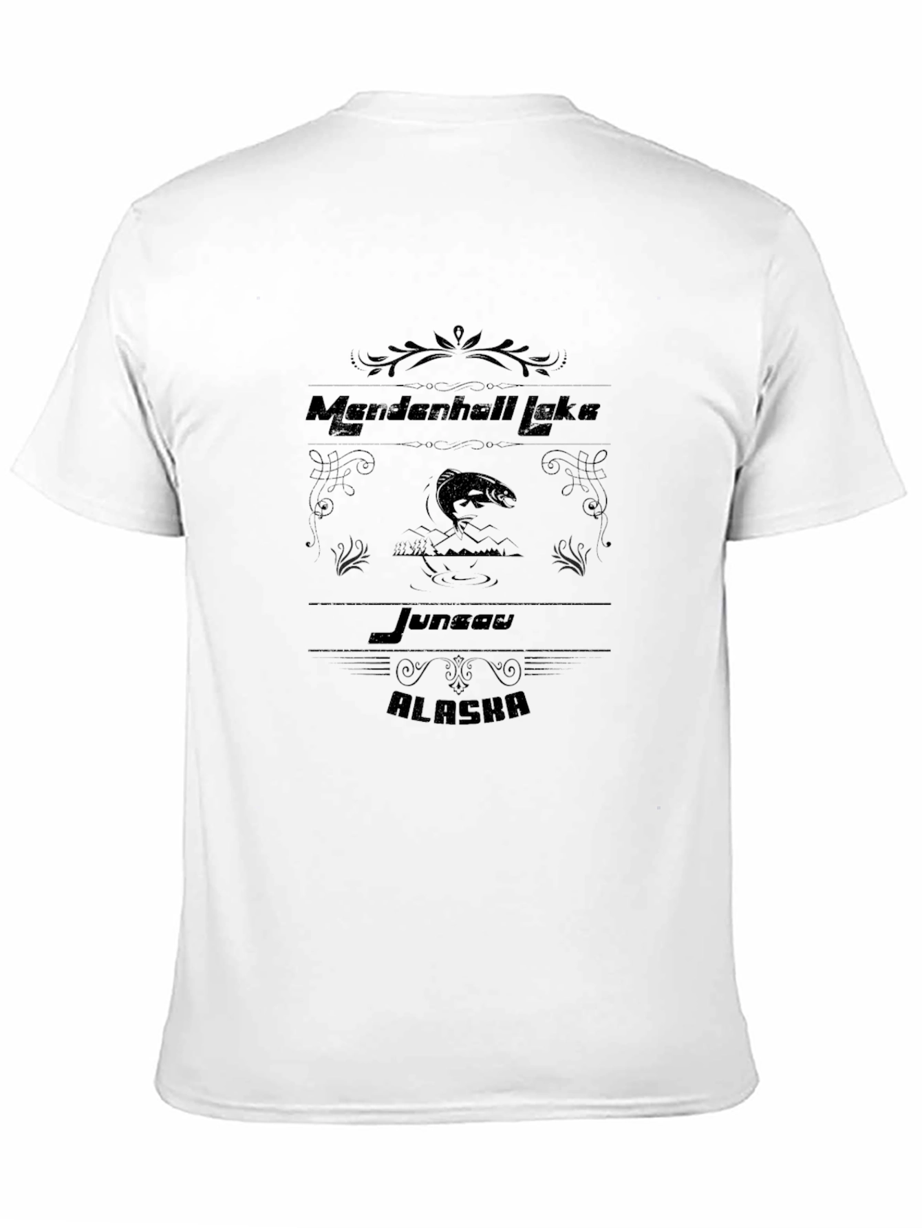 Mendenhall Lake Alaska Black T-Shirt