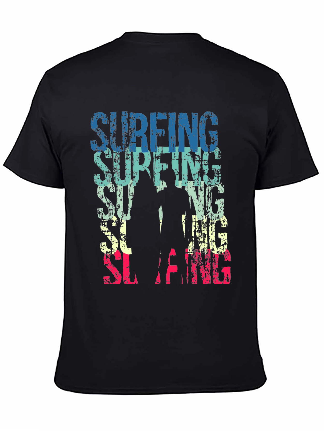 Surfing Graphic Tee - Retro Style