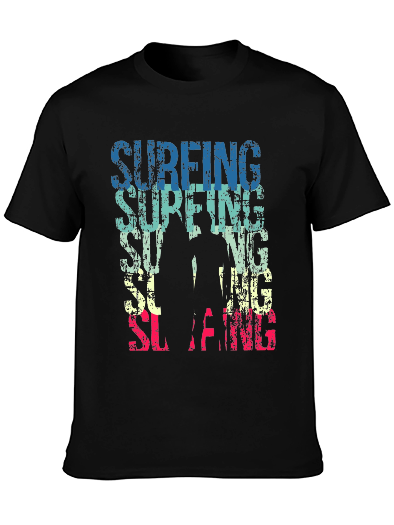 Surfing Graphic Tee - Retro Style