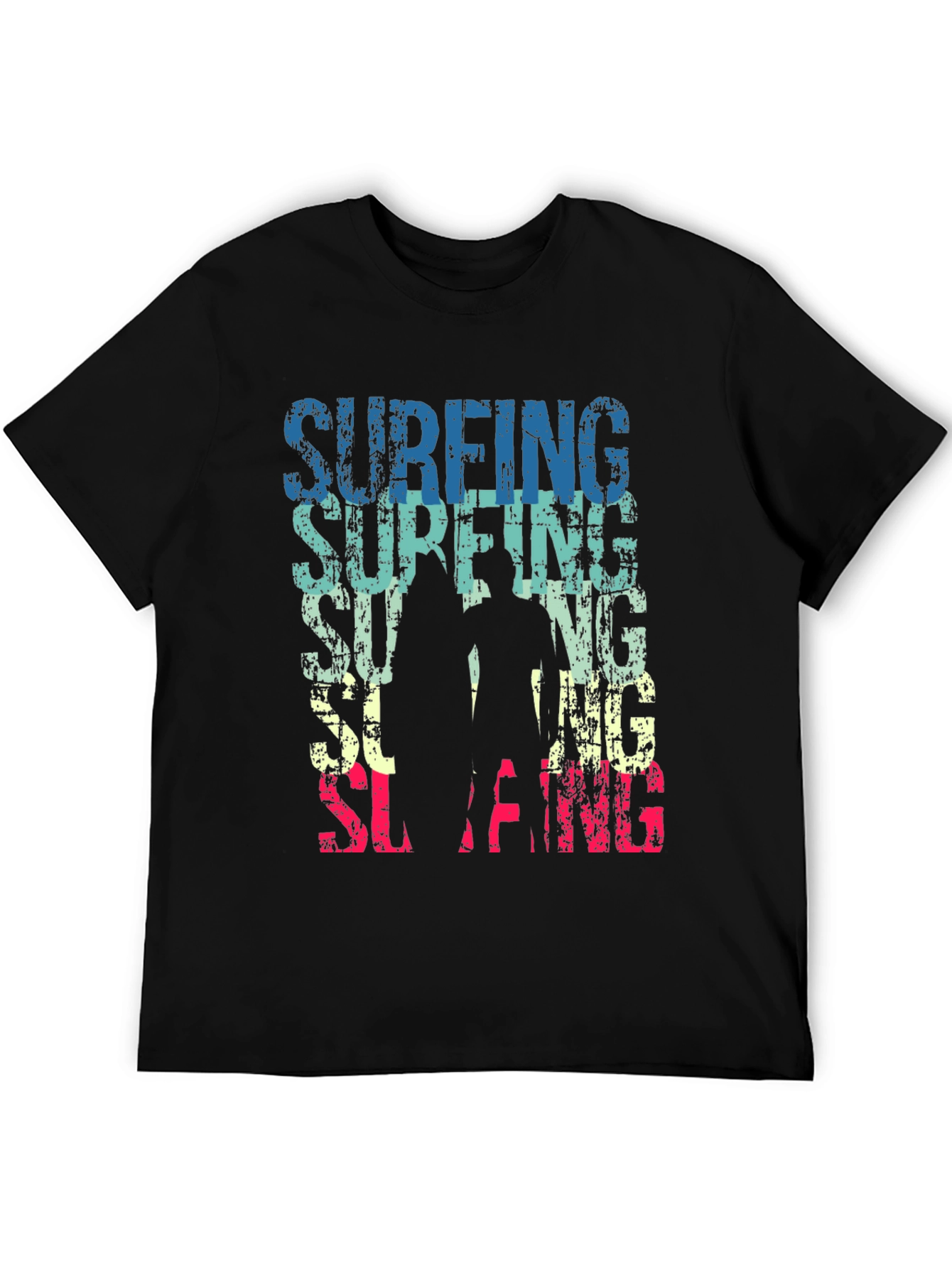 Surfing Graphic Tee - Retro Style