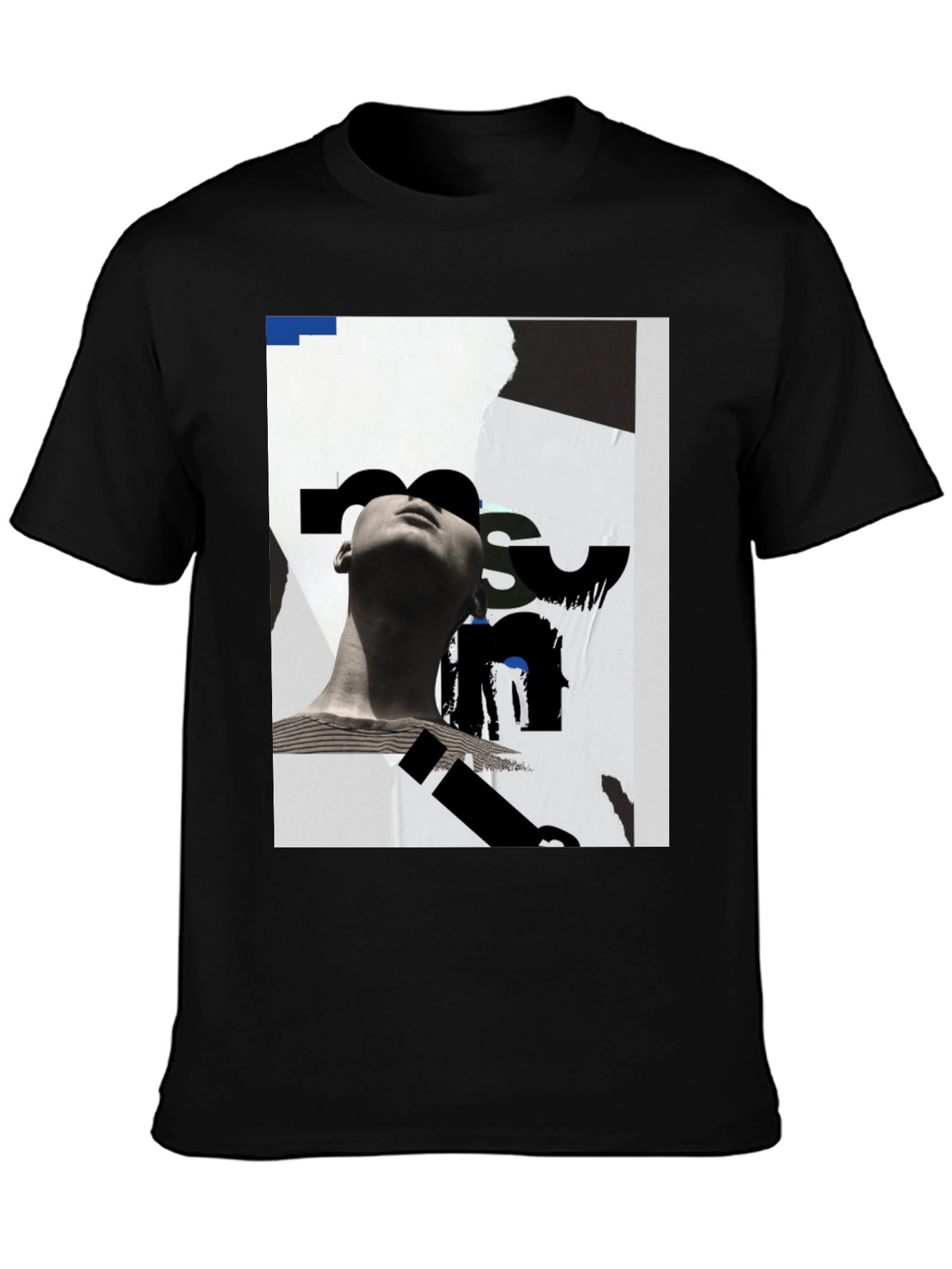 Abstract Graphic Black T-Shirt - Modern Art Tee