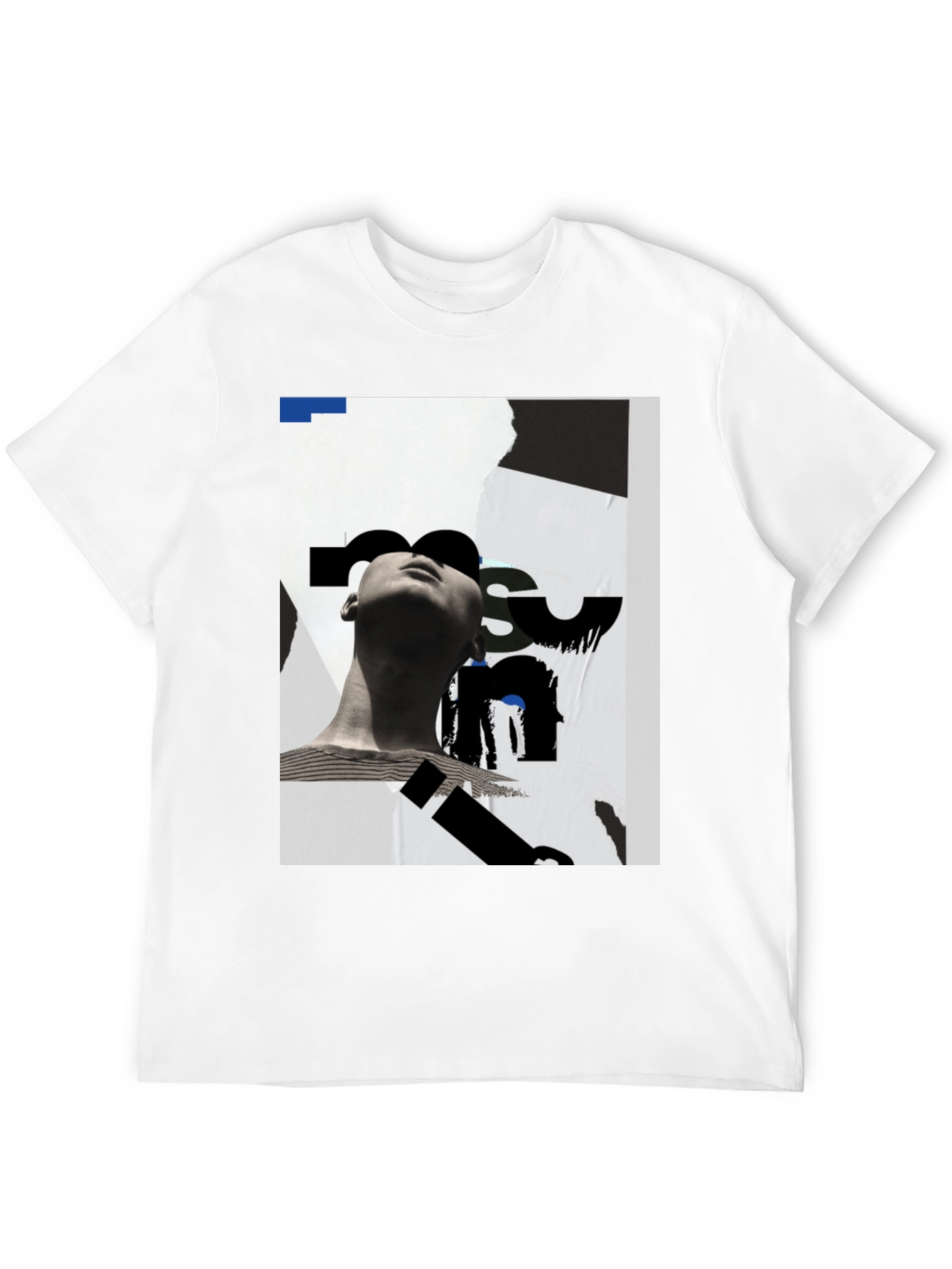 Abstract Graphic Black T-Shirt - Modern Art Tee