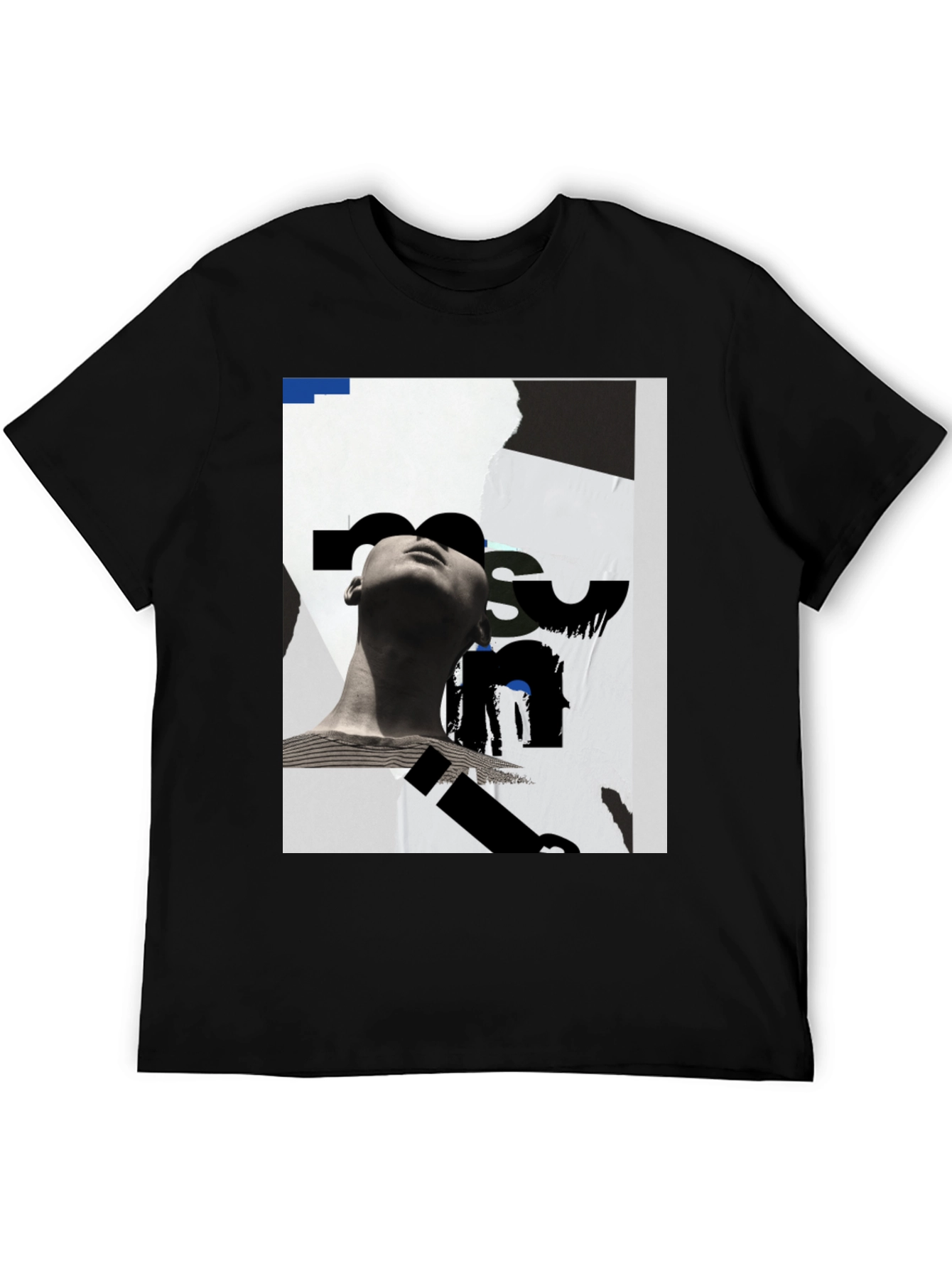 Abstract Graphic Black T-Shirt - Modern Art Tee