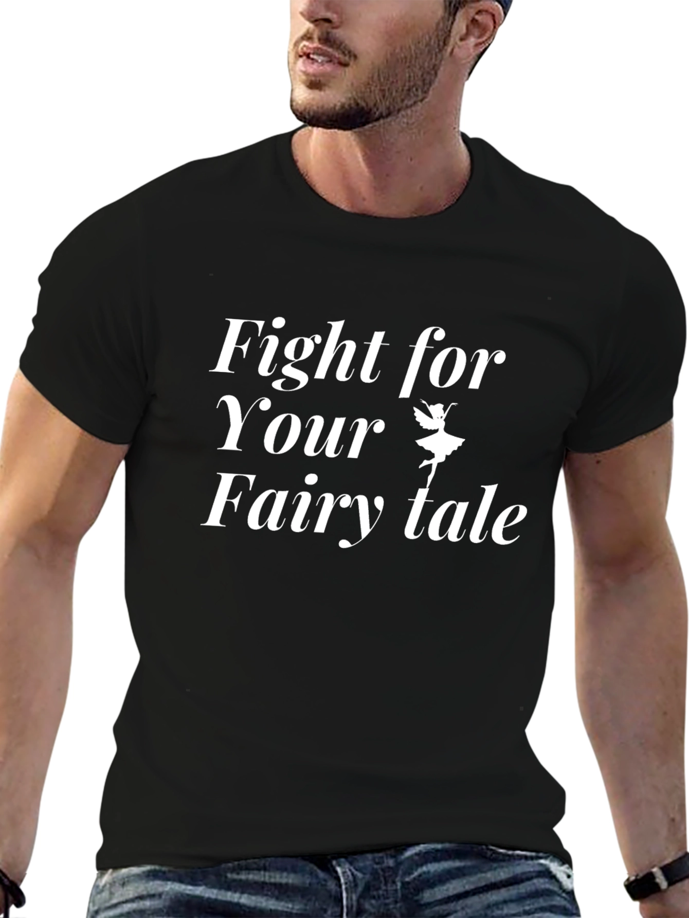 Fight for Your Fairytale Black Graphic Tee