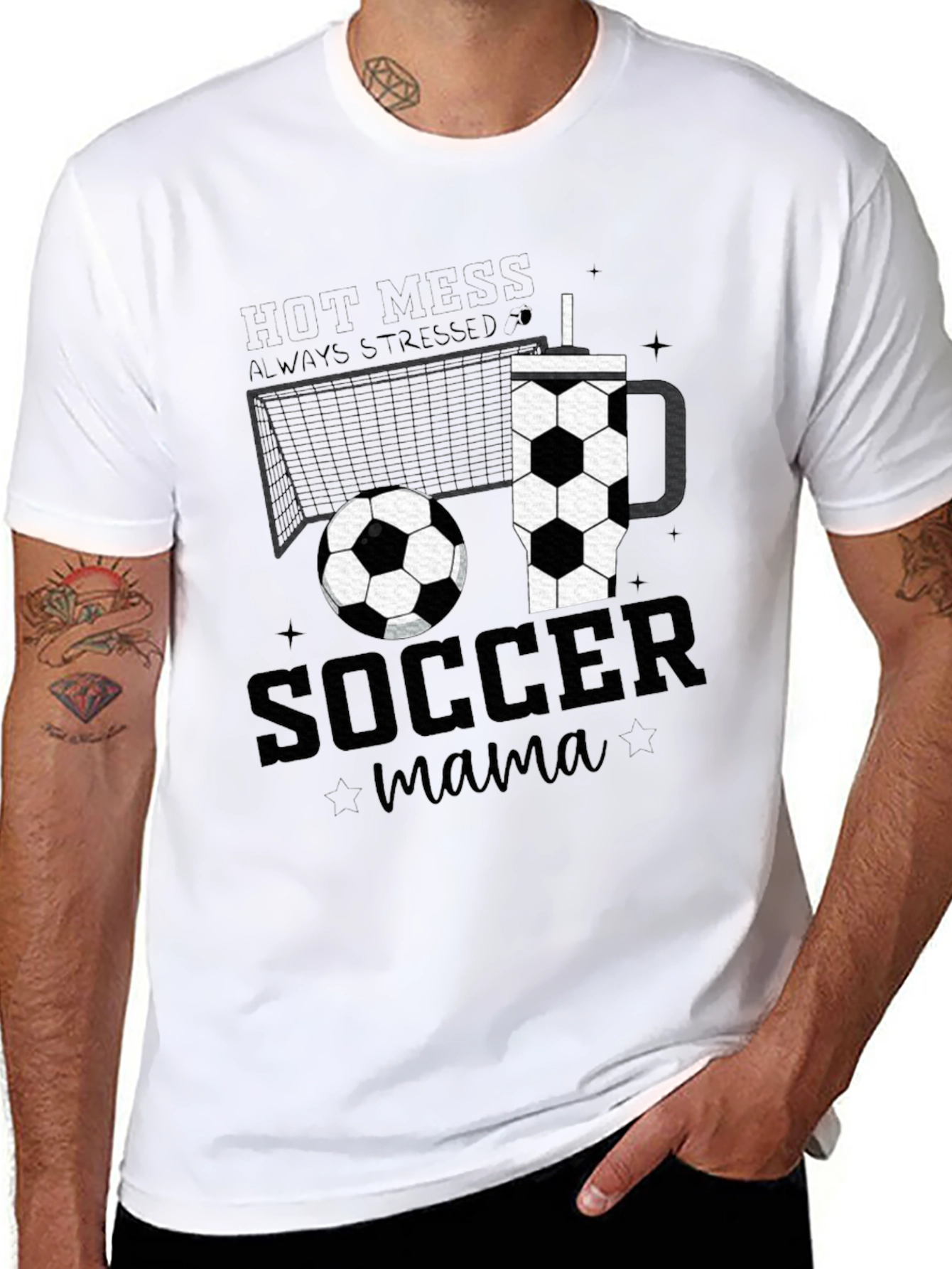 Soccer Mama Graphic Tee - Black