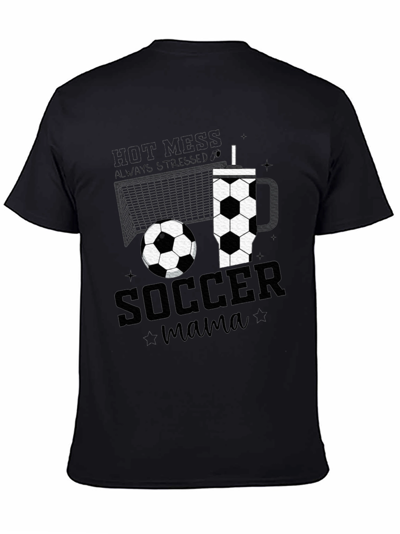 Soccer Mama Graphic Tee - Black