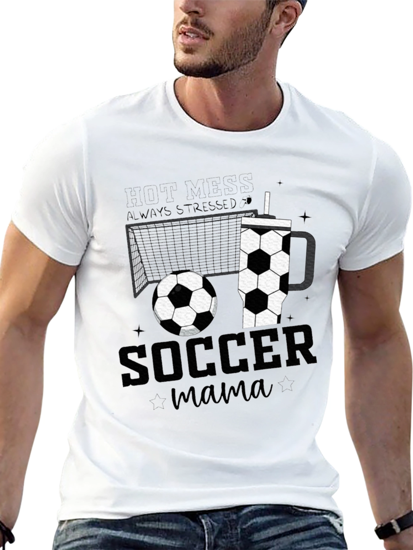 Soccer Mama Graphic Tee - Black