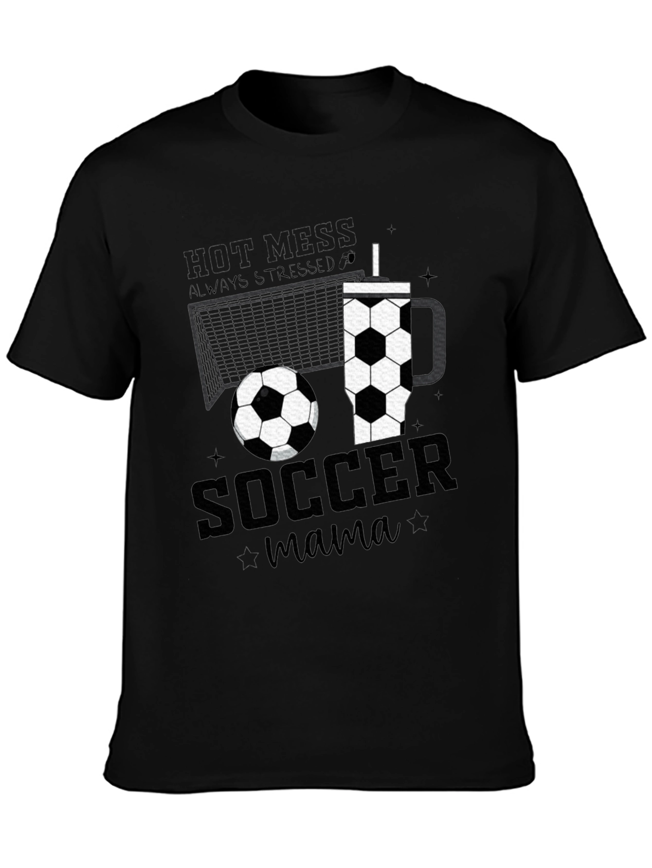 Soccer Mama Graphic Tee - Black