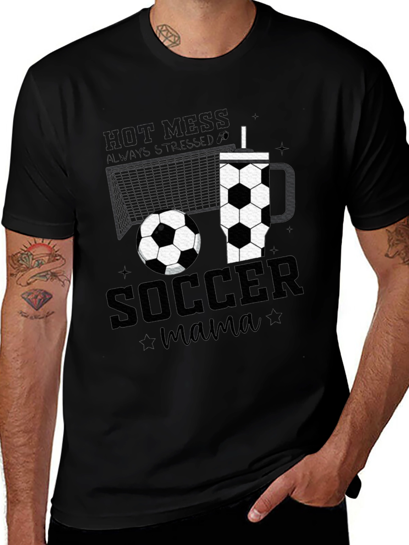 Soccer Mama Graphic Tee - Black
