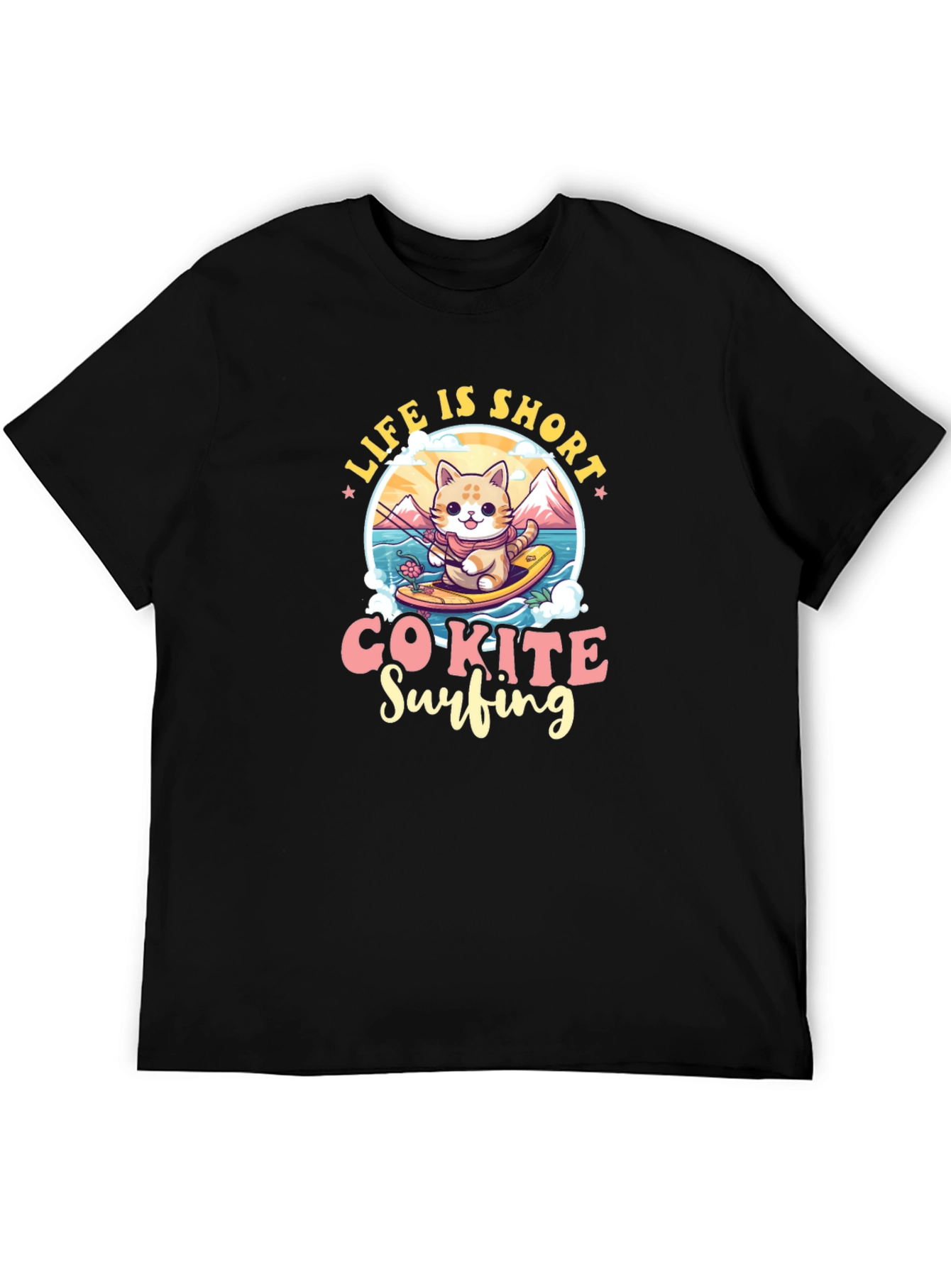Life is Short Co-Kite Surfing T-Shirt
