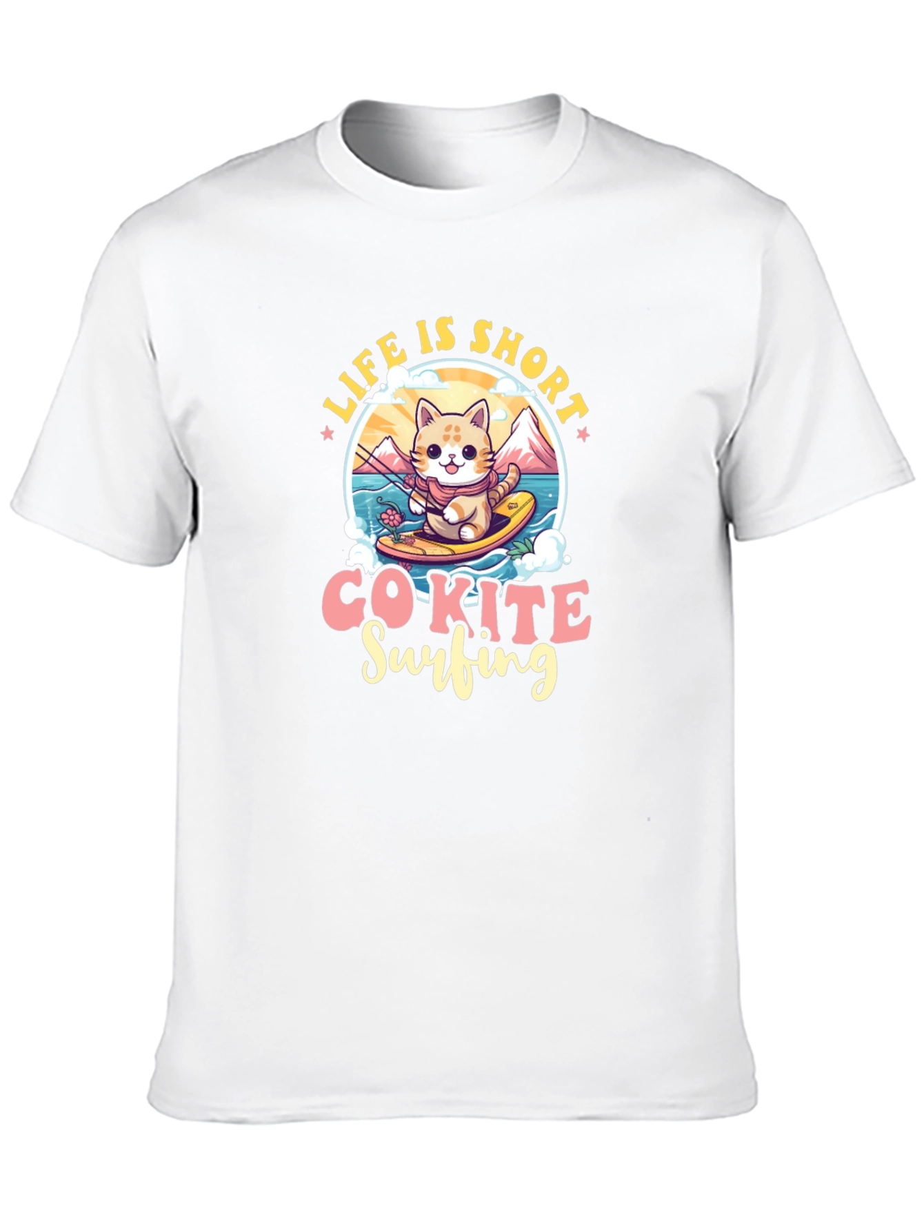 Life is Short Co-Kite Surfing T-Shirt