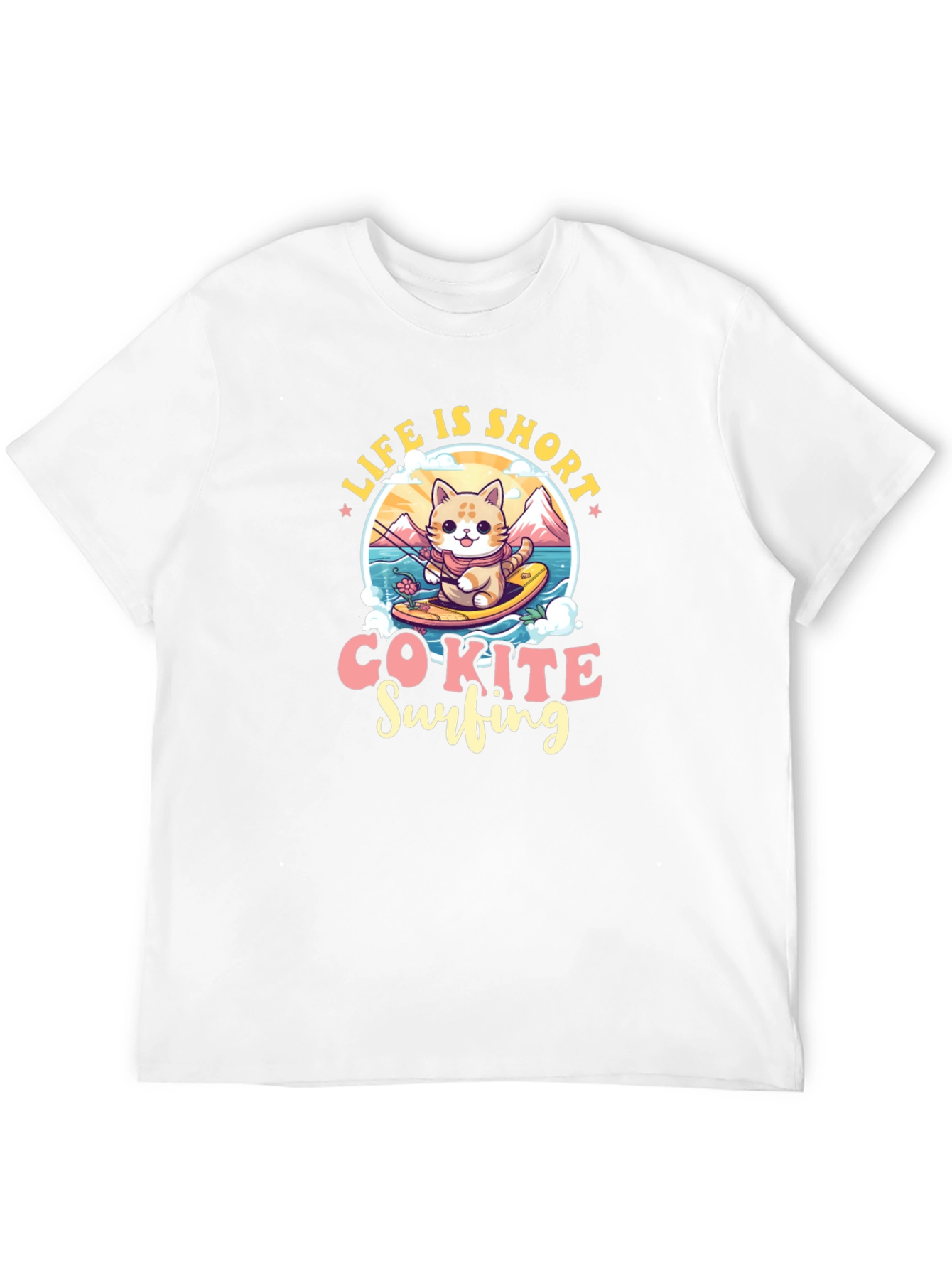 Life is Short Co-Kite Surfing T-Shirt
