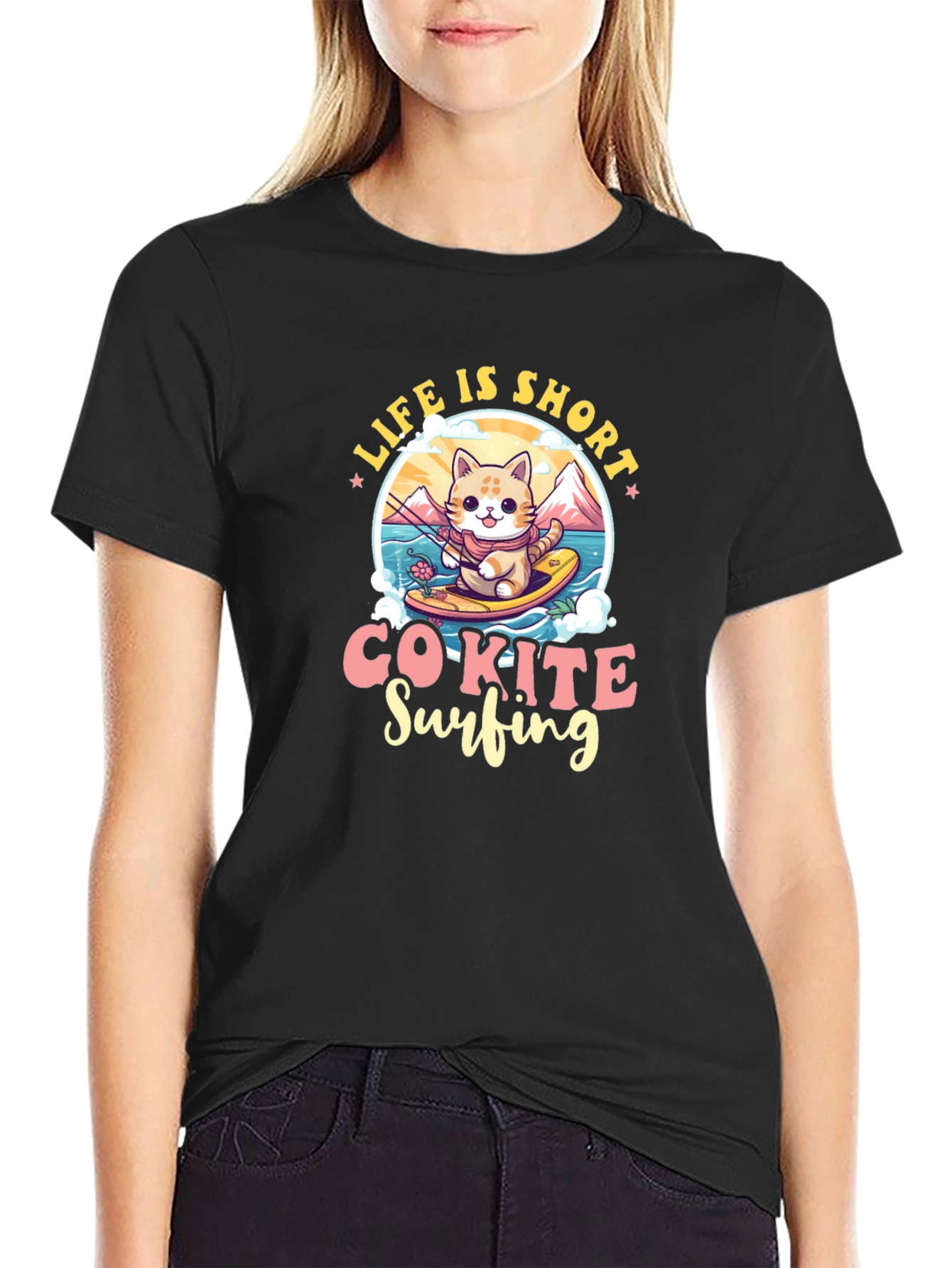 Life is Short Co-Kite Surfing T-Shirt