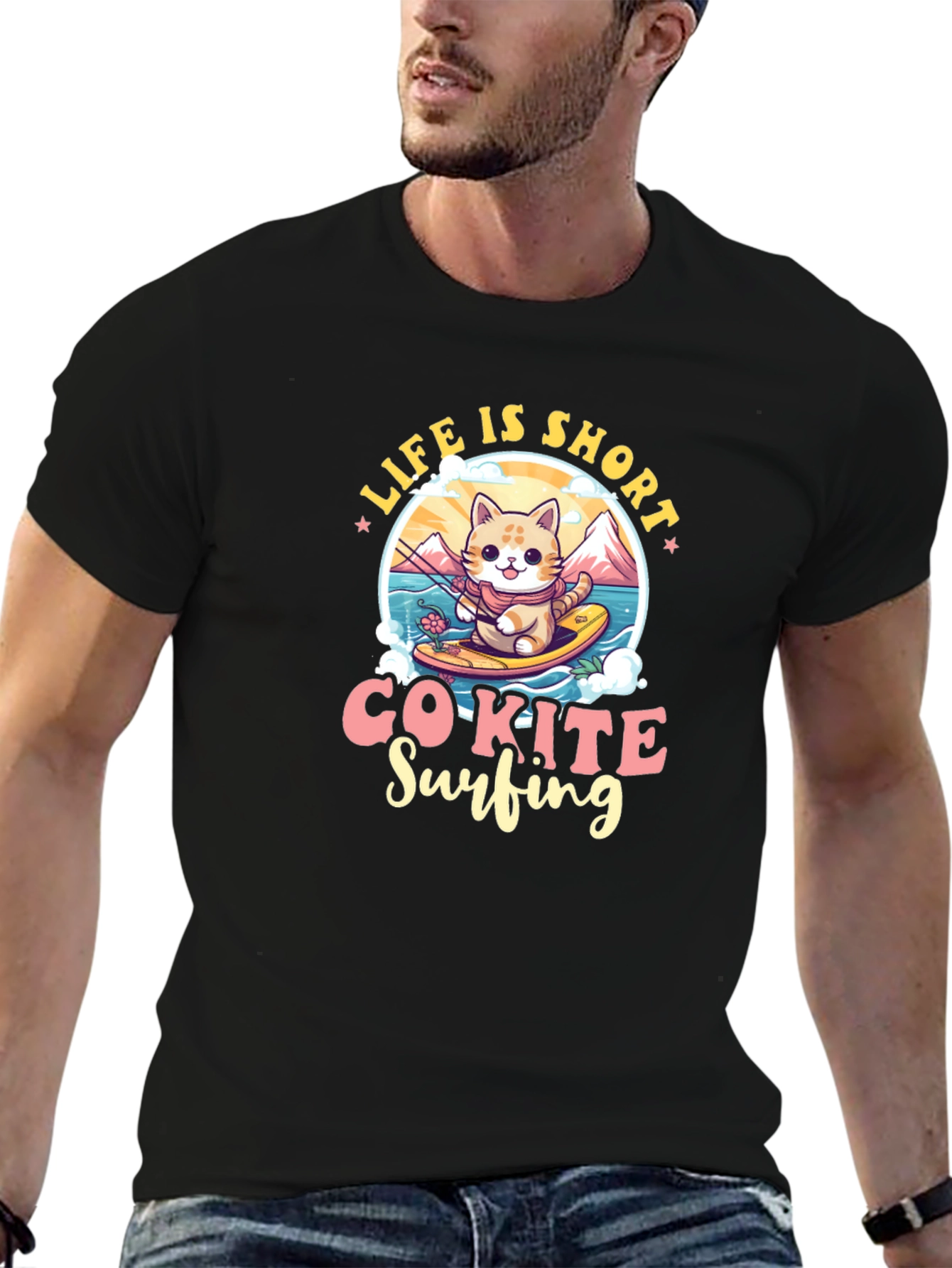 Life is Short Co-Kite Surfing T-Shirt