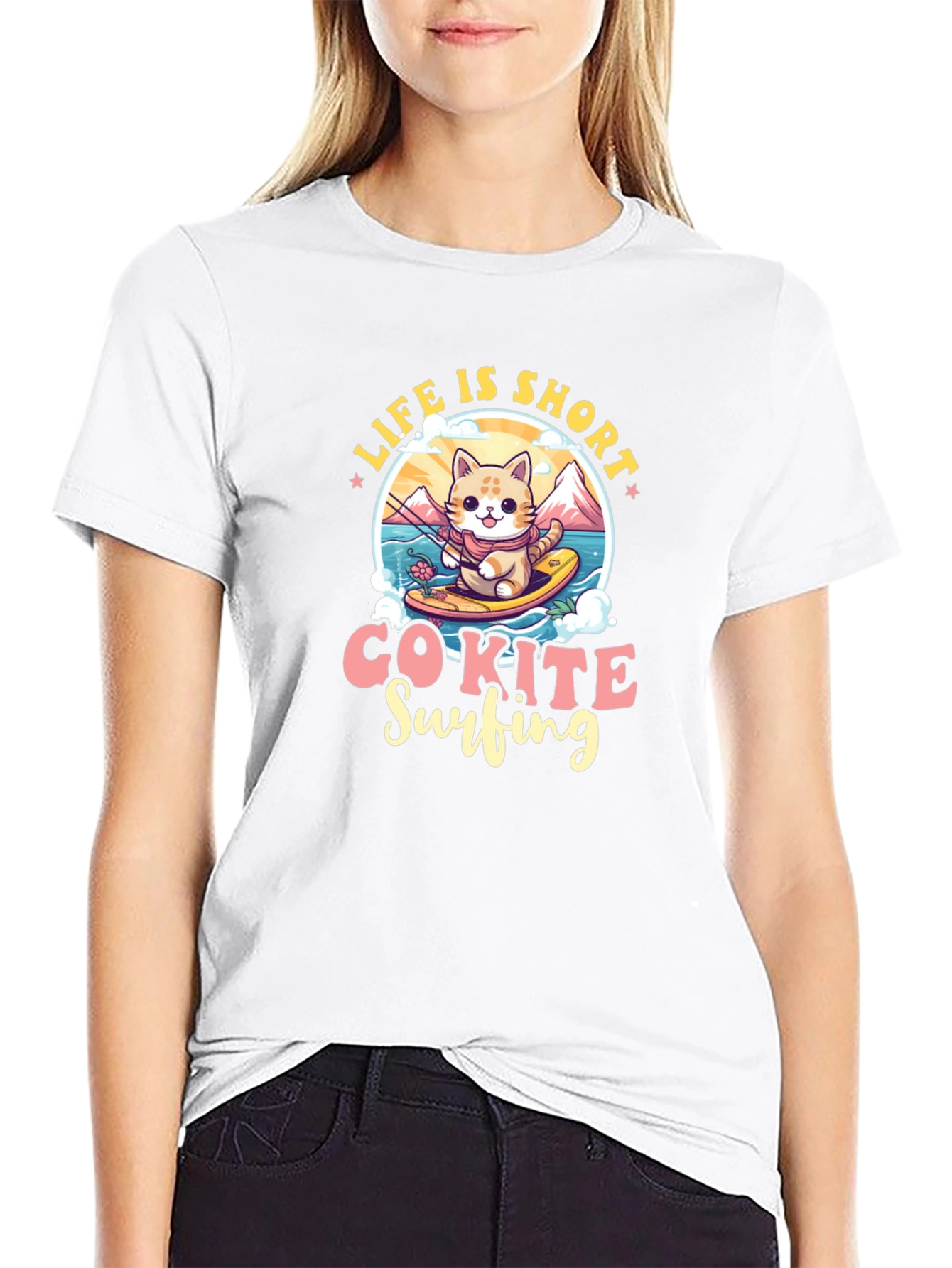 Life is Short Co-Kite Surfing T-Shirt