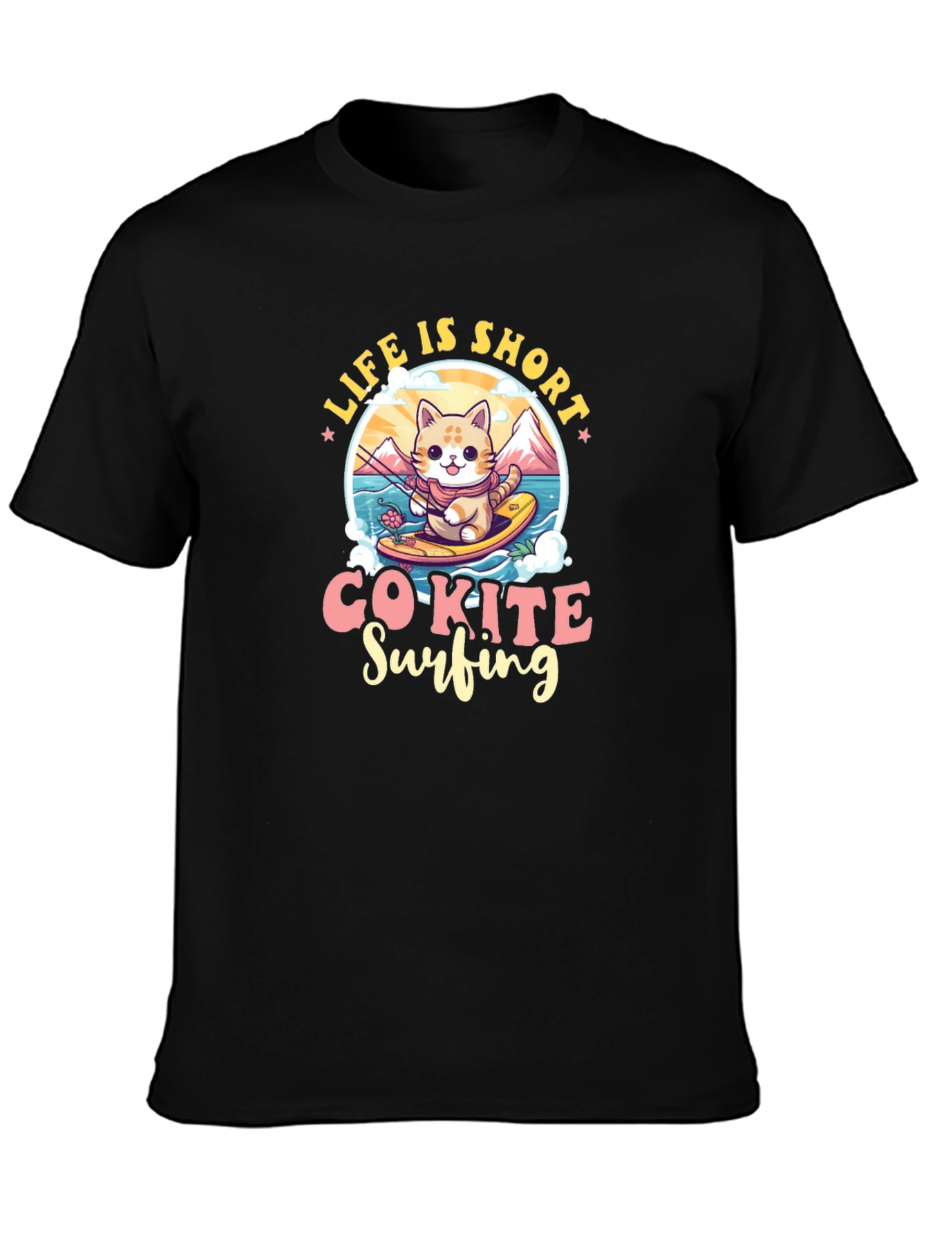 Life is Short Co-Kite Surfing T-Shirt