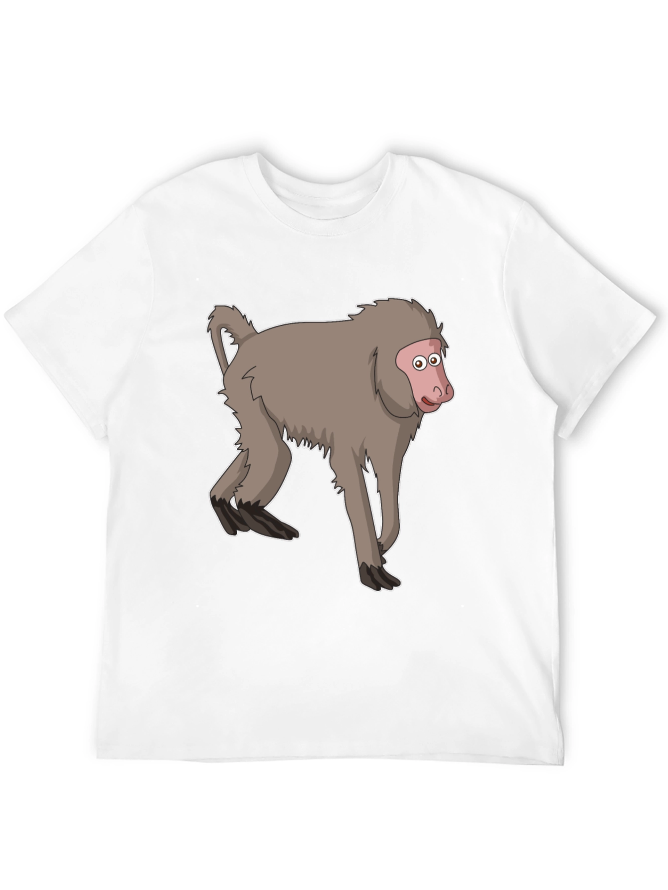 Monkey Cartoon T-Shirt - Unisex Black Tee