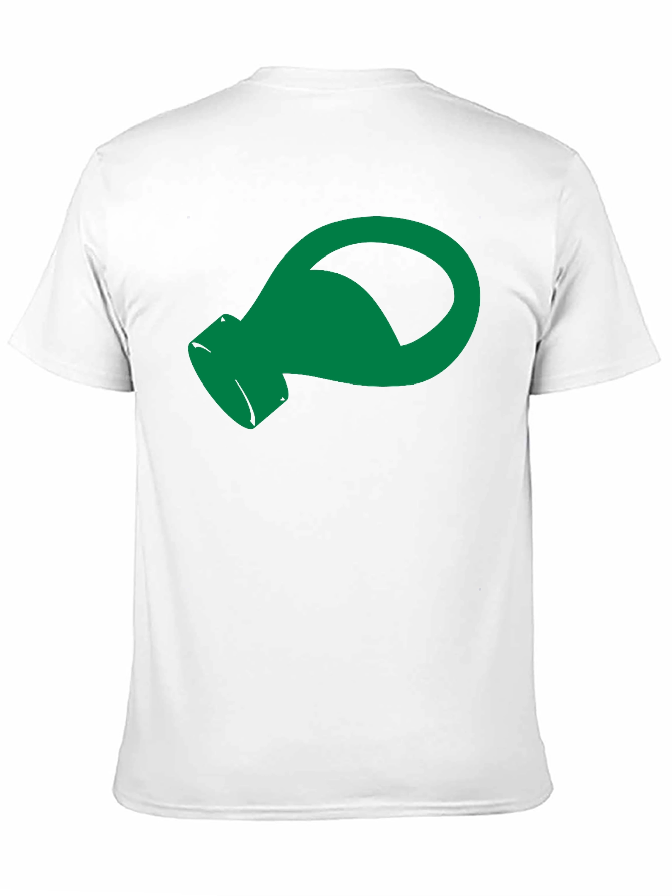 Green Genie Lamp Graphic Black T-Shirt