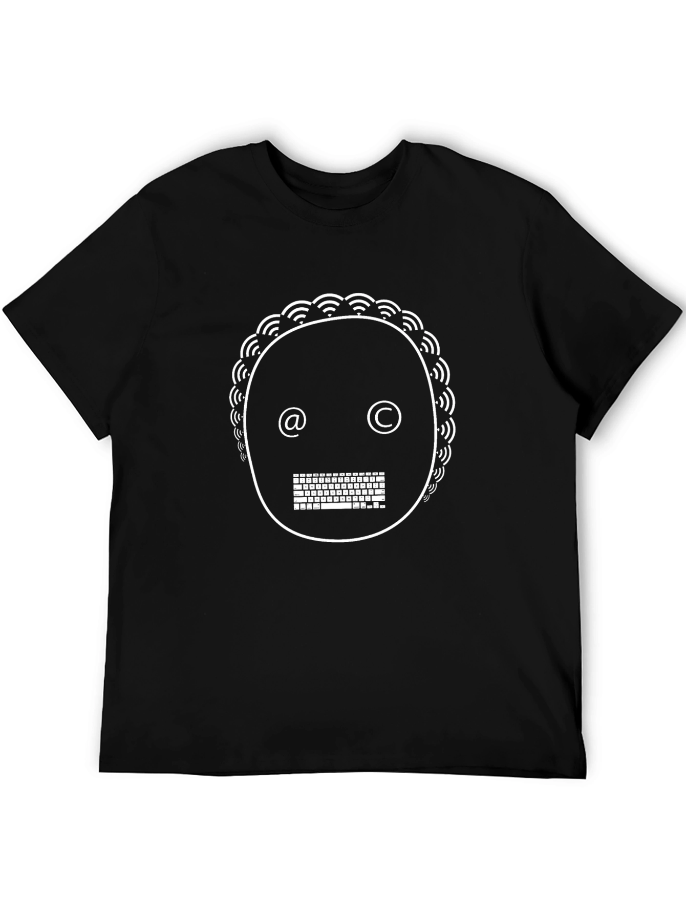 Geeky Graphic Tee - Keyboard Face