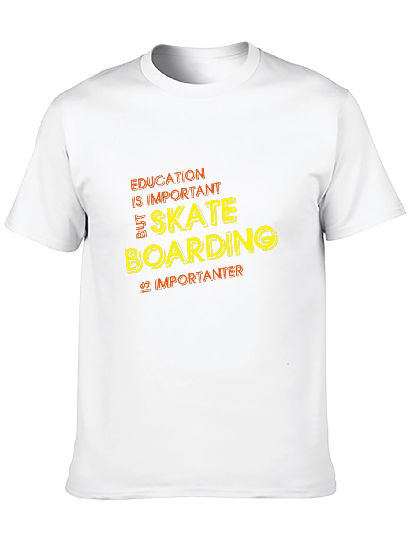 Skateboarding is Importanter T-Shirt - Black