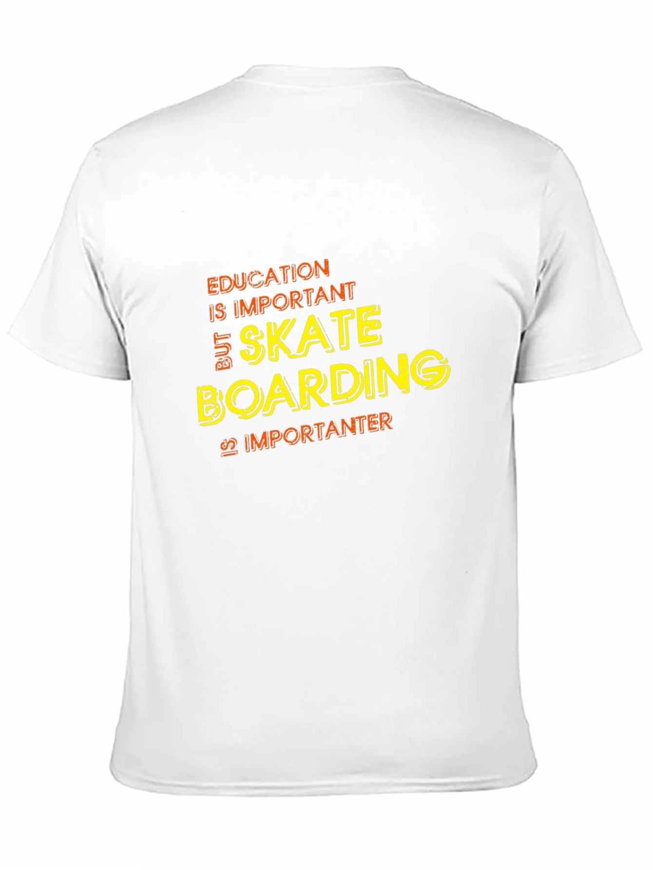Skateboarding is Importanter T-Shirt - Black