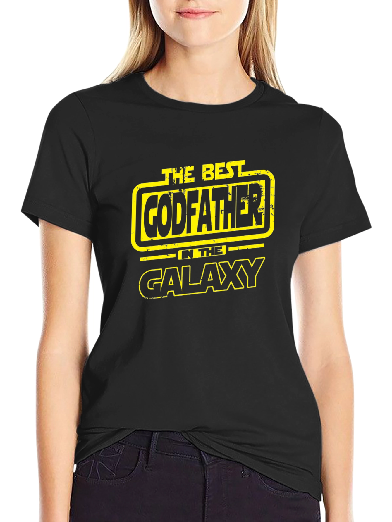 The Best Godfather in the Galaxy Black T-Shirt