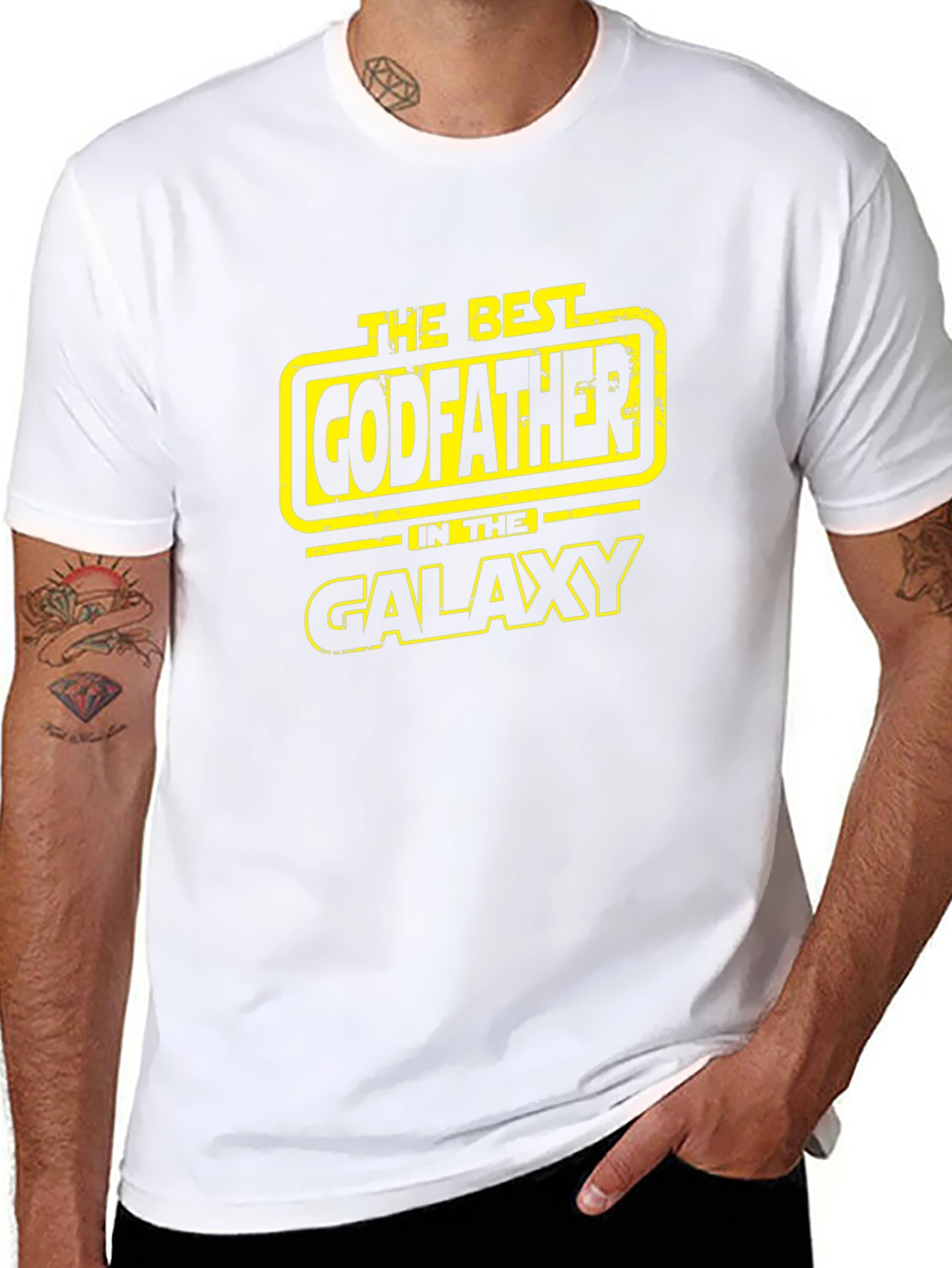 The Best Godfather in the Galaxy Black T-Shirt