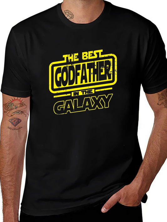 The Best Godfather in the Galaxy Black T-Shirt