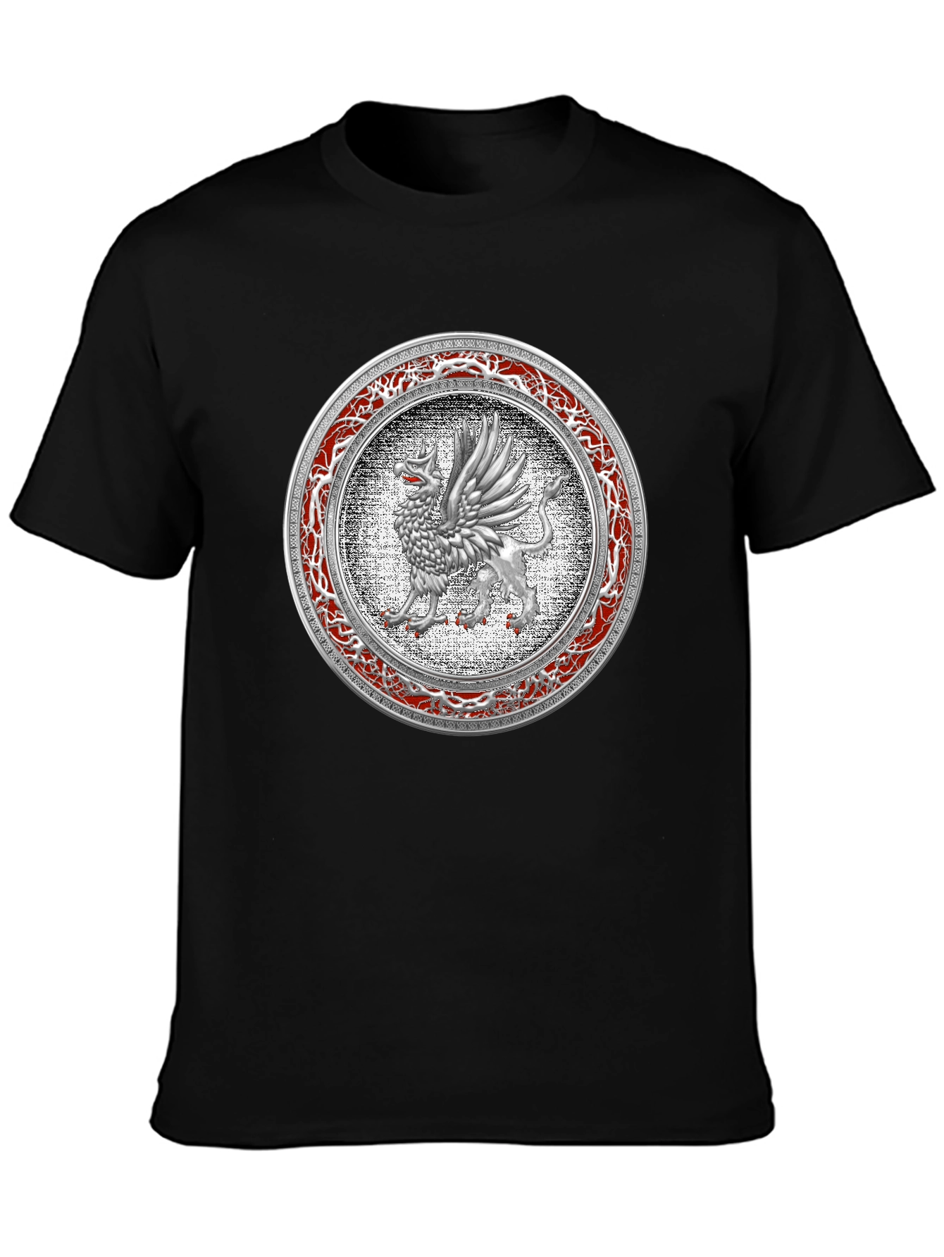 Griffin Shield Graphic T-Shirt - Black