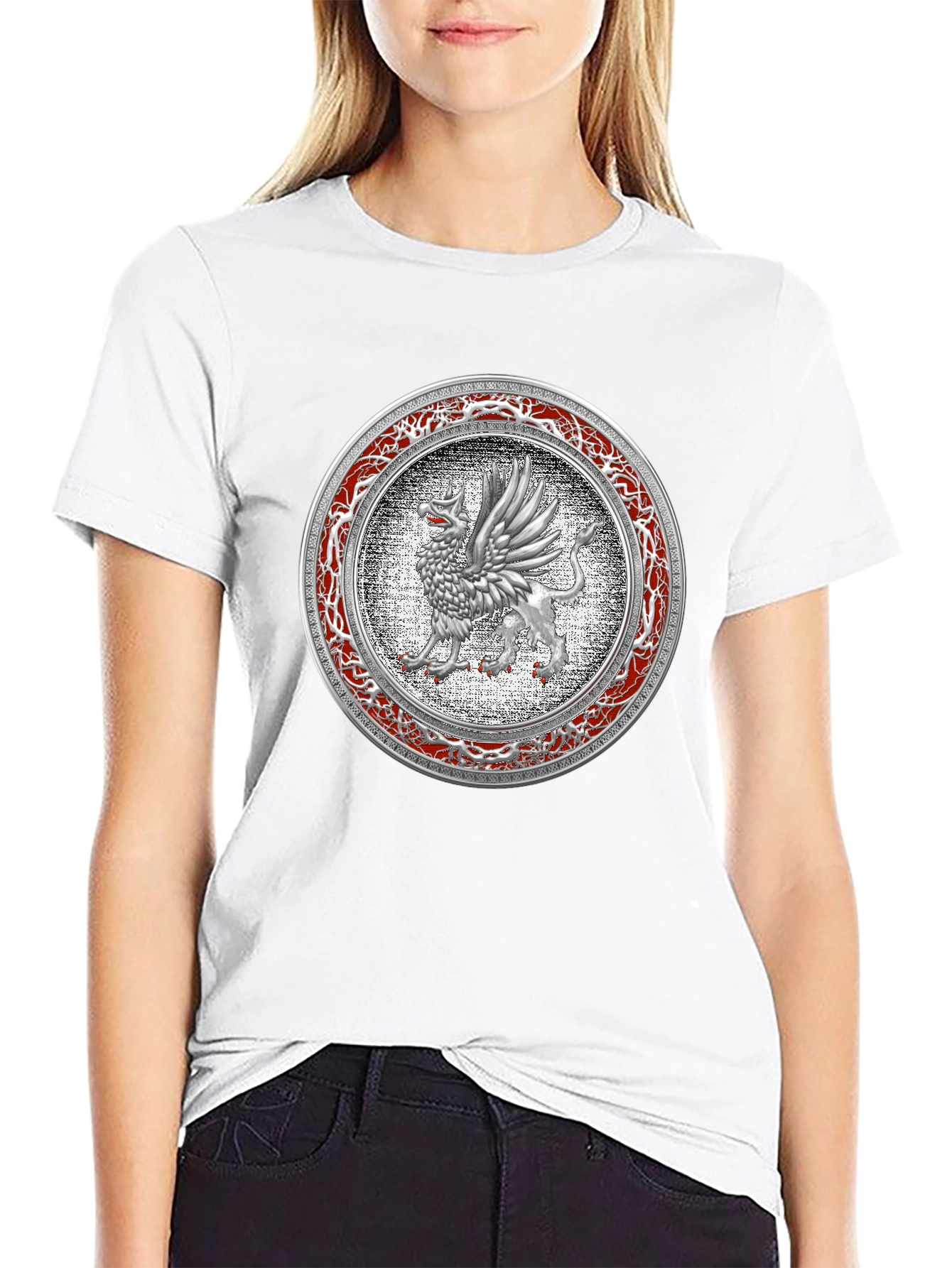 Griffin Shield Graphic T-Shirt - Black