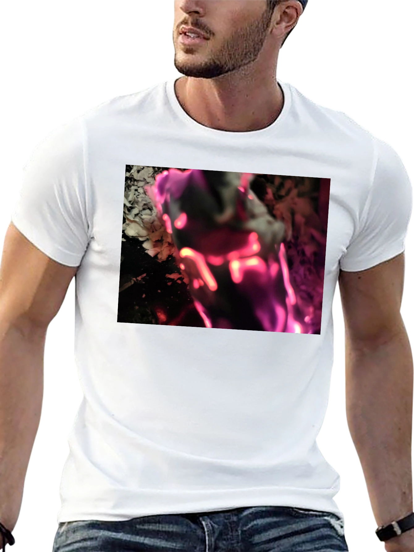 Abstract Graphic Tee - Modern Black T-Shirt
