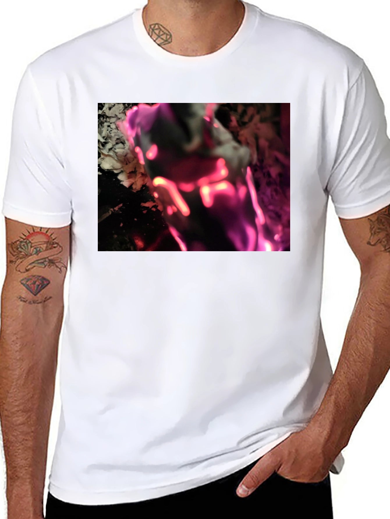 Abstract Graphic Tee - Modern Black T-Shirt