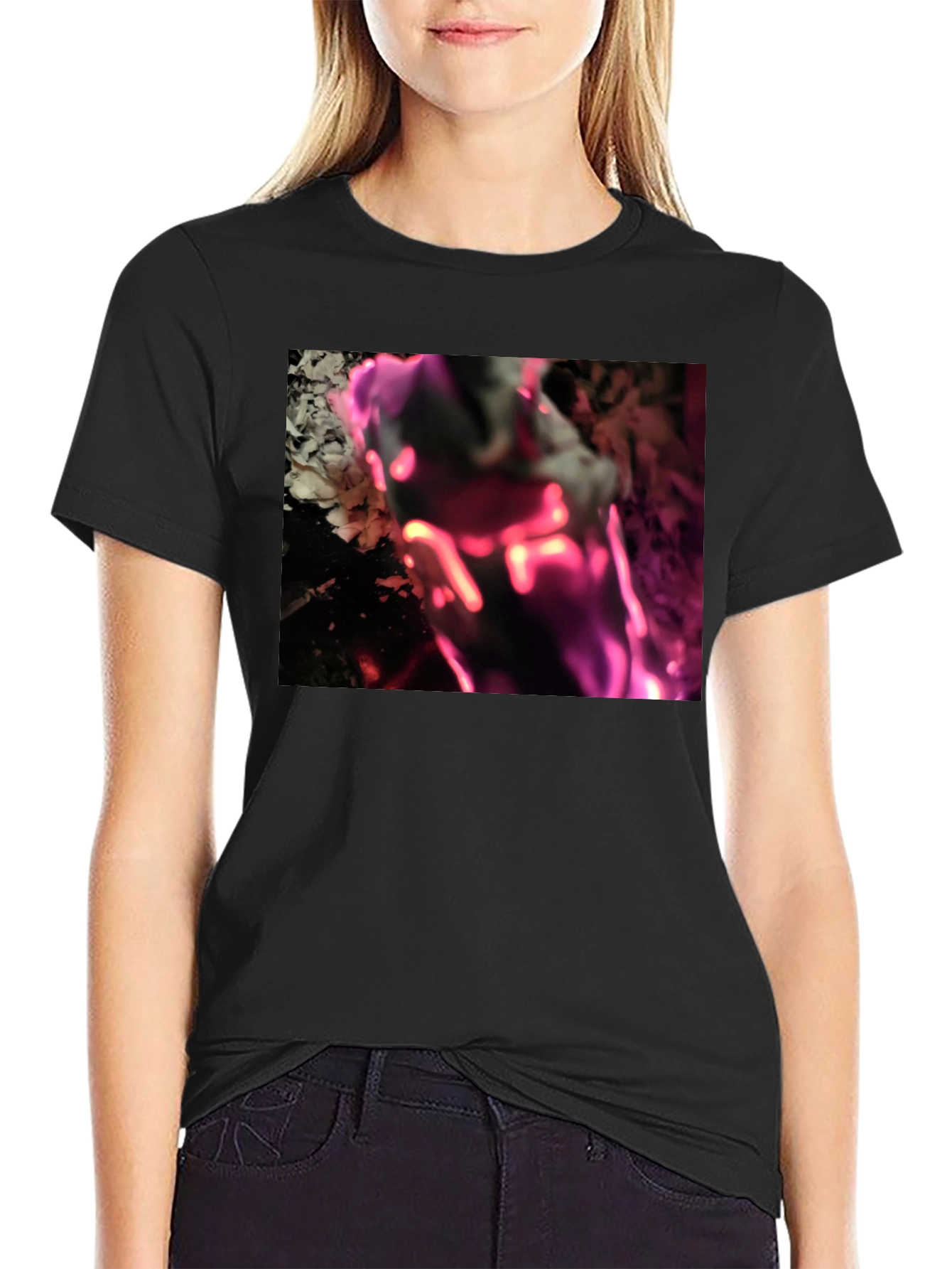 Abstract Graphic Tee - Modern Black T-Shirt