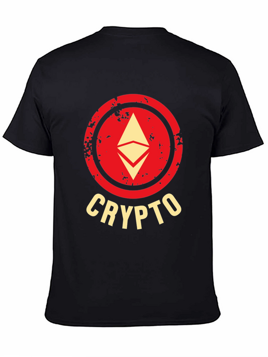 Crypto Ethereum Logo Black T-Shirt