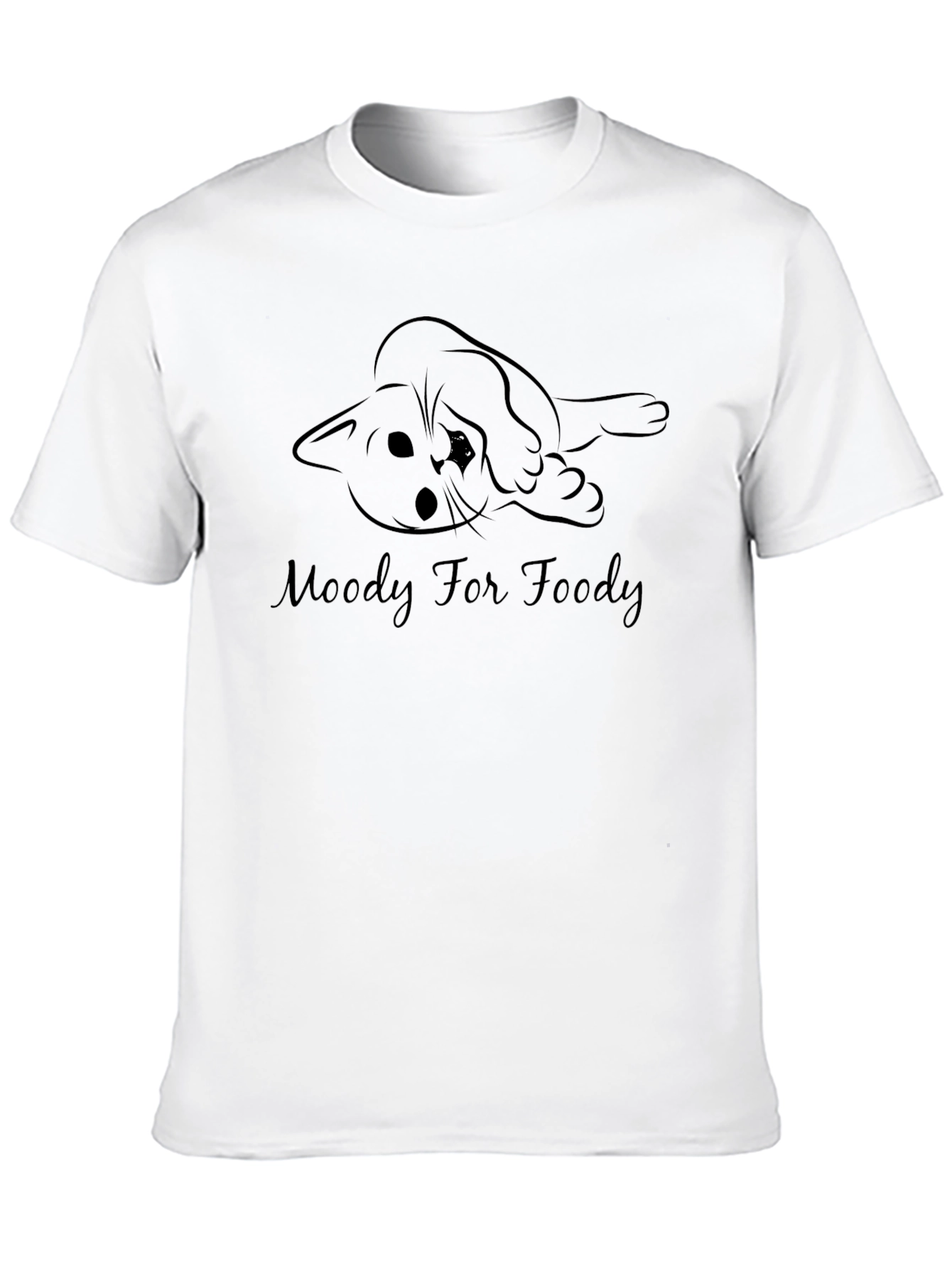 Moody For Foody Black T-Shirt