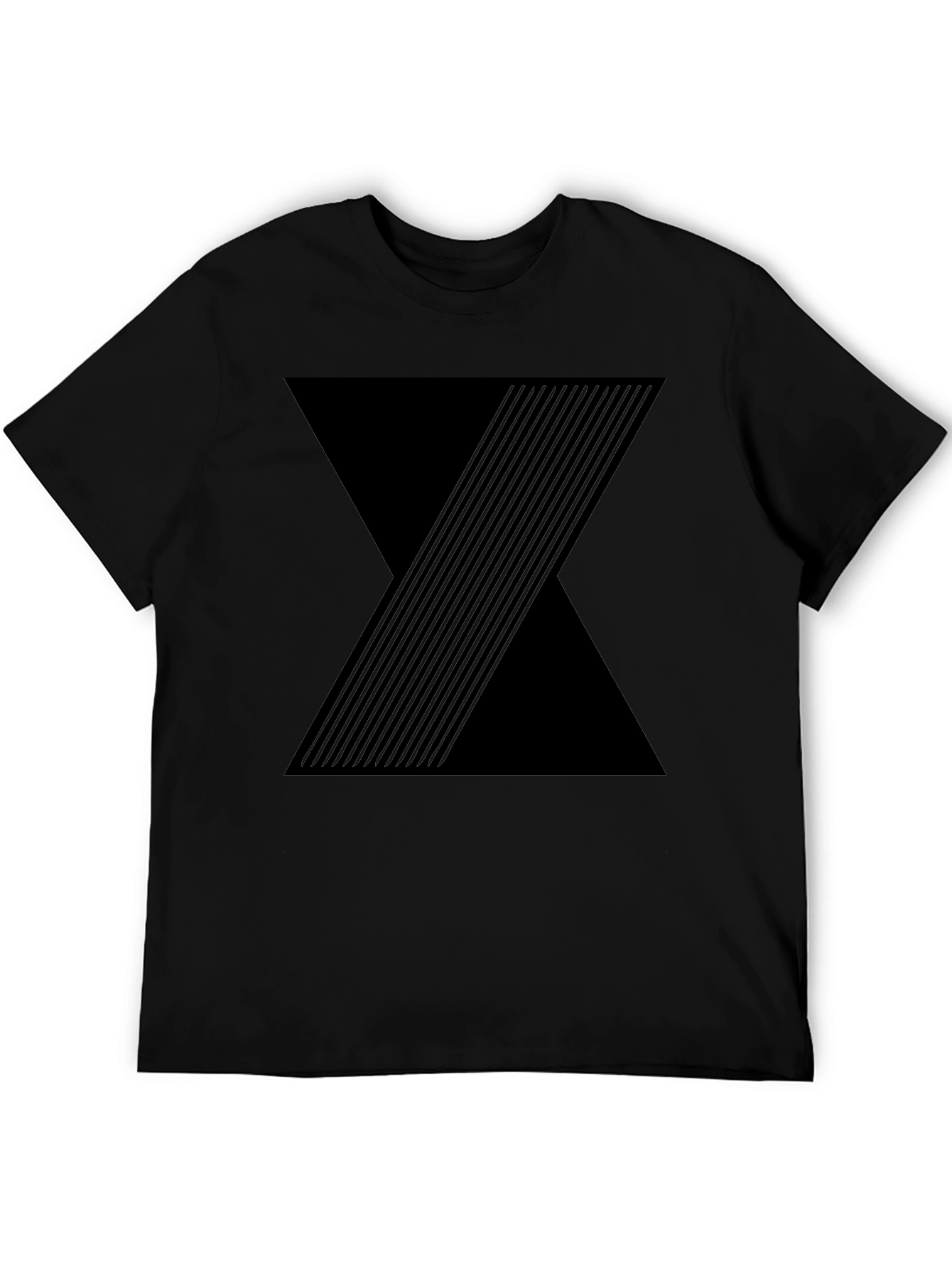 Geometric Black T-Shirt