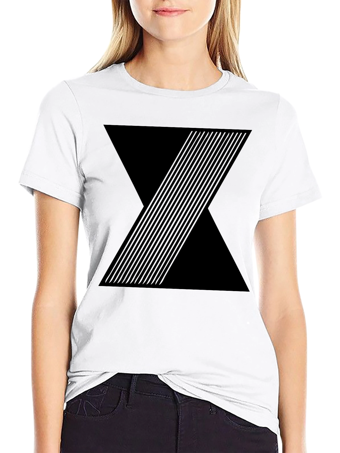 Geometric Black T-Shirt
