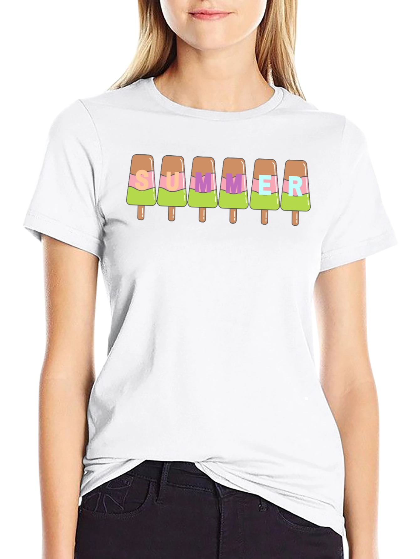 Summer Popsicle Graphic Tee - Fun & Casual