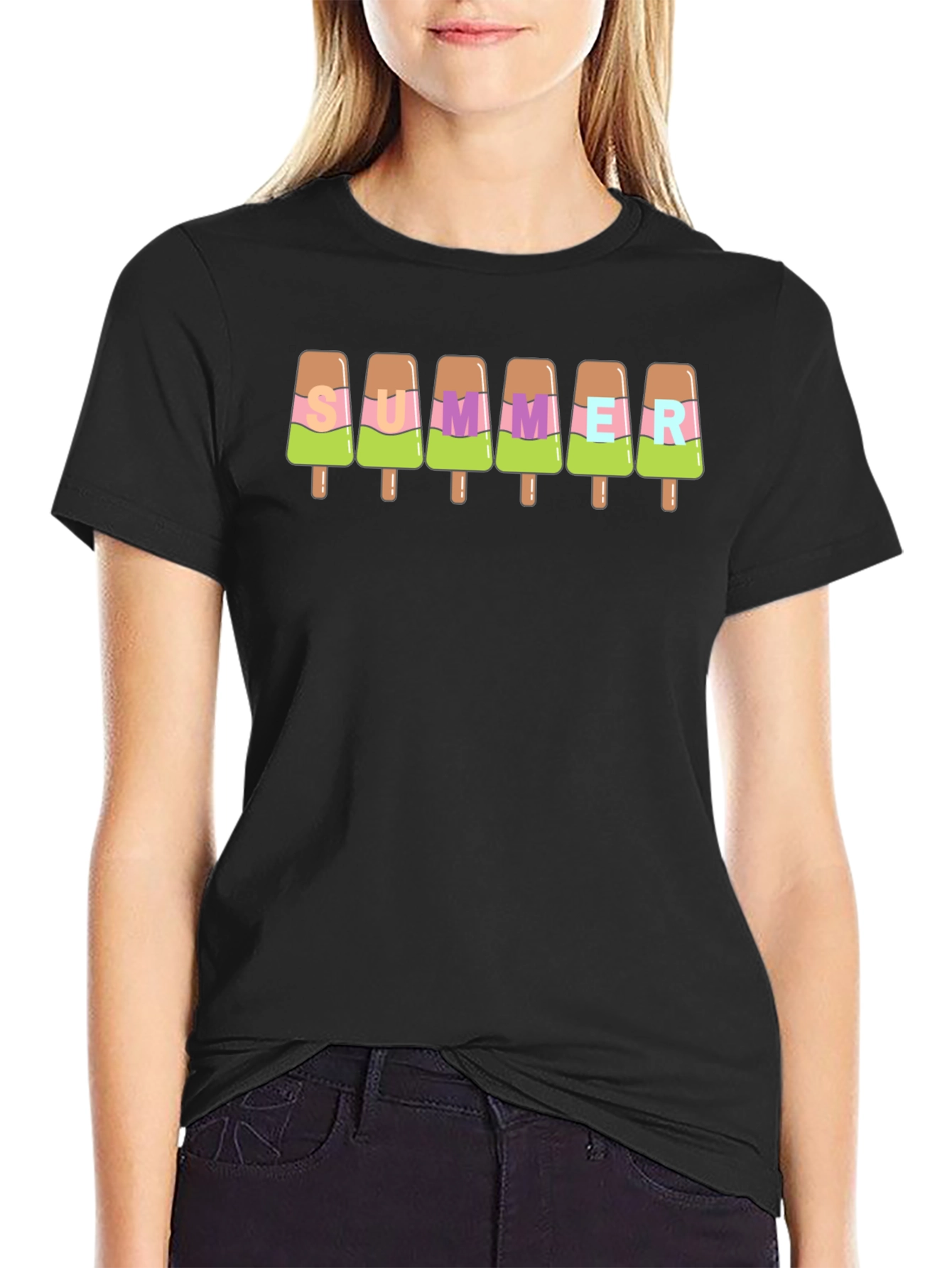 Summer Popsicle Graphic Tee - Fun & Casual
