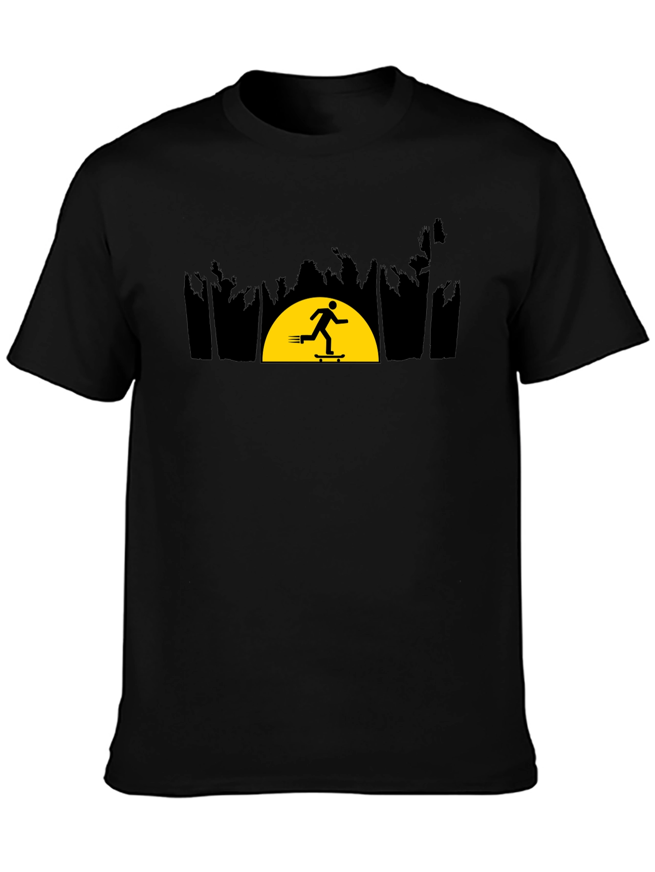 Skateboarder Sunset Graphic Tee