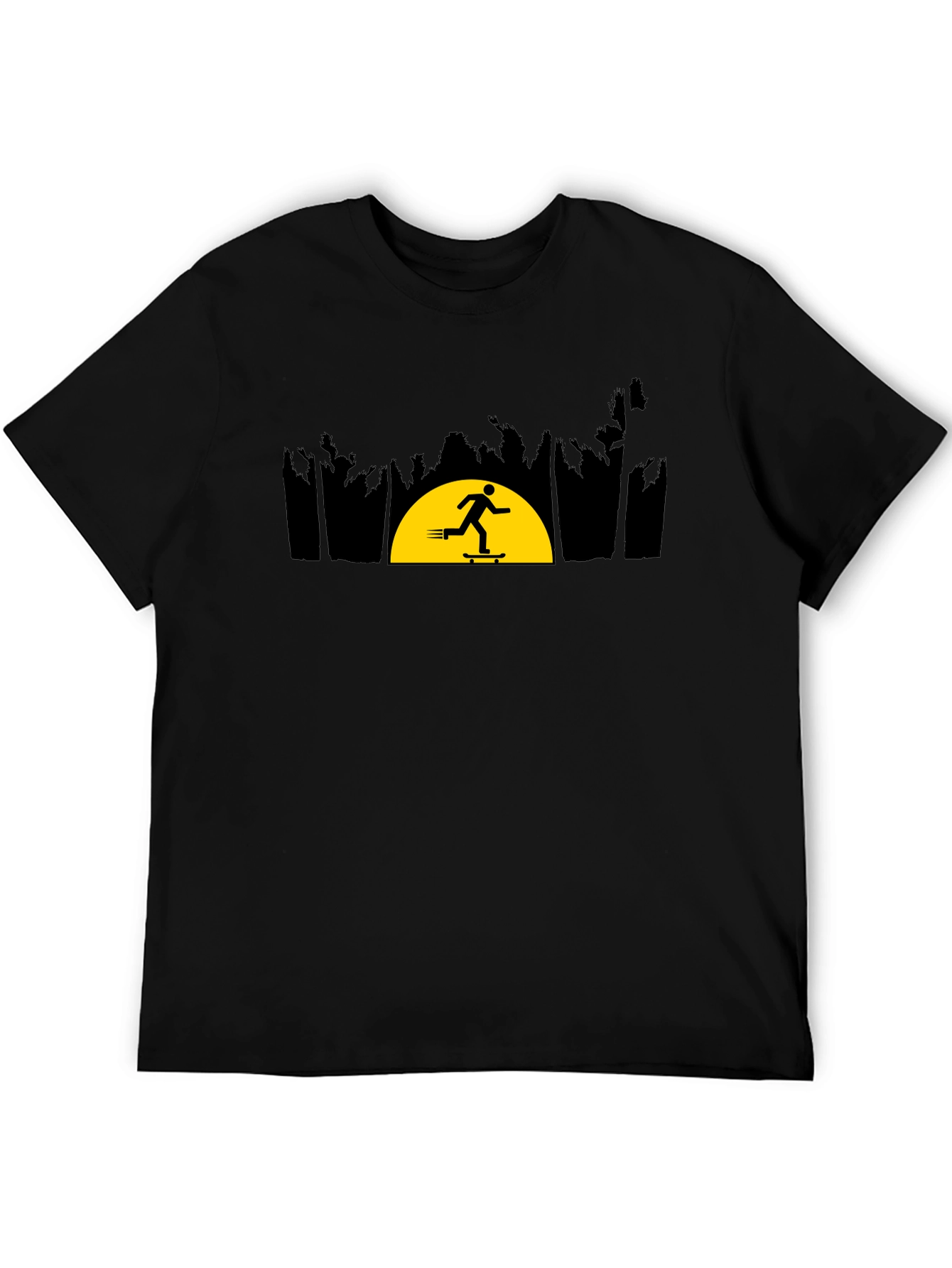 Skateboarder Sunset Graphic Tee
