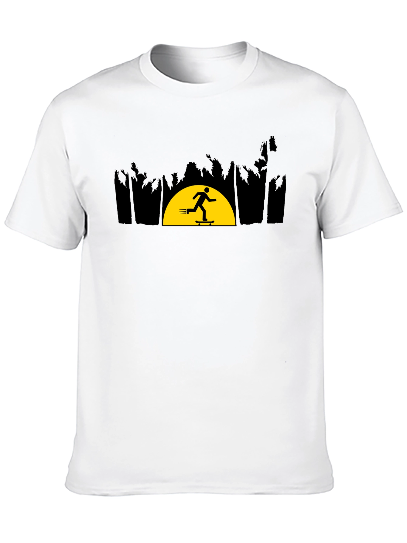 Skateboarder Sunset Graphic Tee