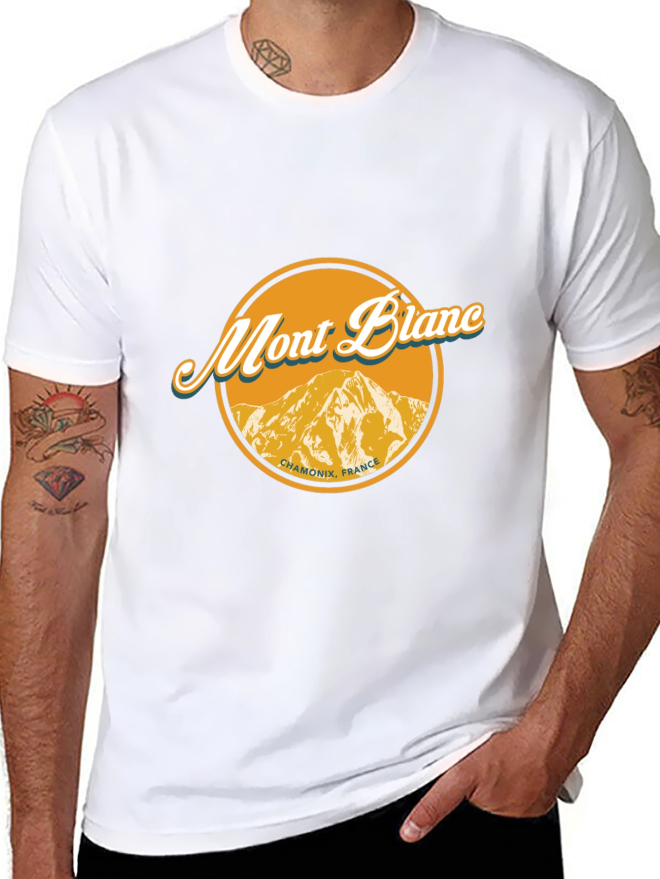 Mont Blanc Graphic T-Shirt - Chamonix France