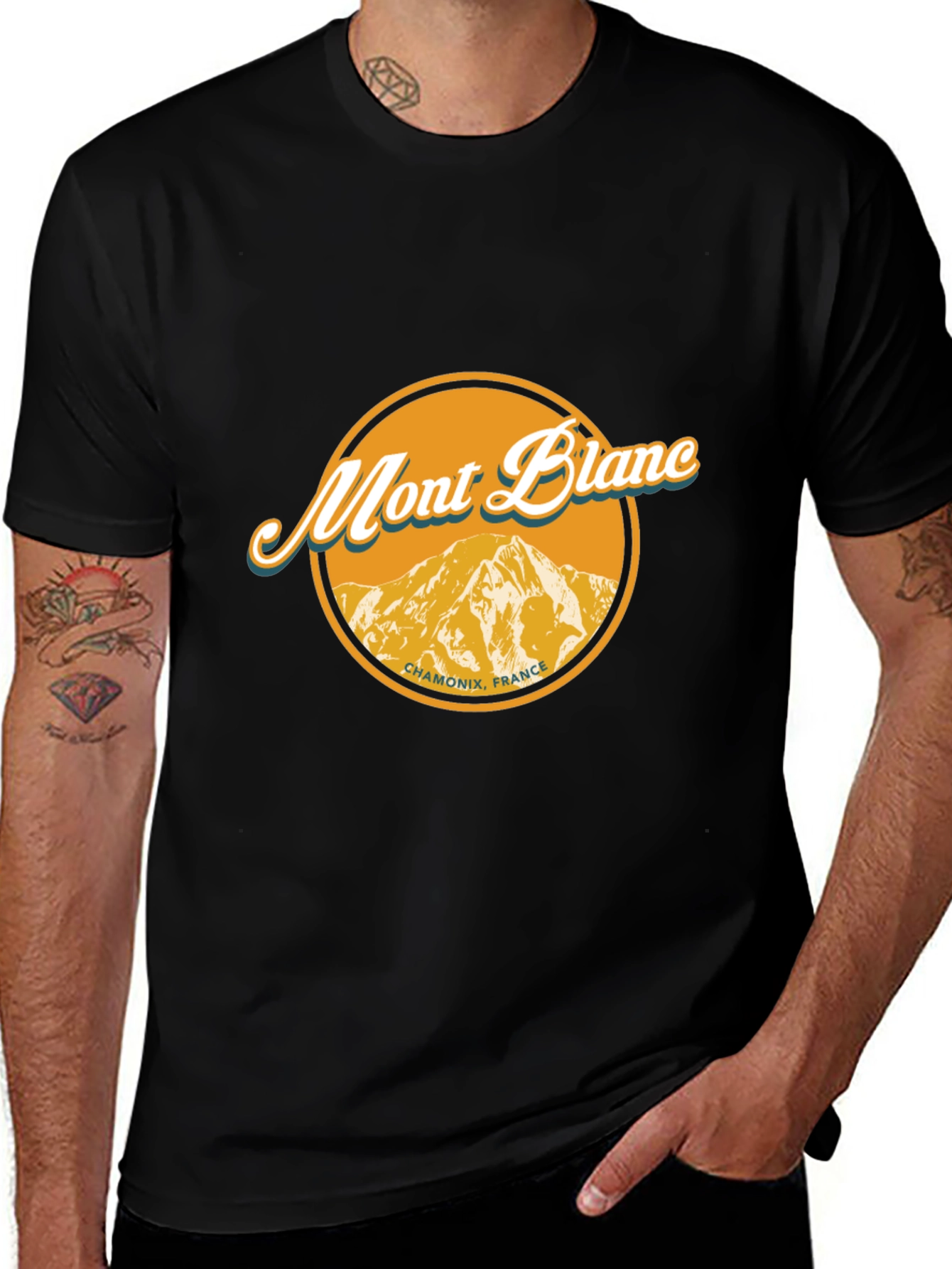 Mont Blanc Graphic T-Shirt - Chamonix France