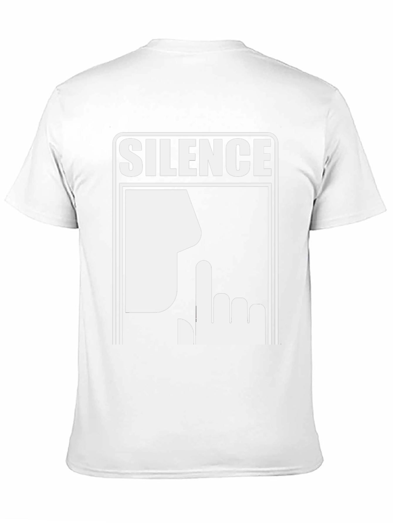 Silence Graphic Tee - Shhh! Be Quiet Shirt