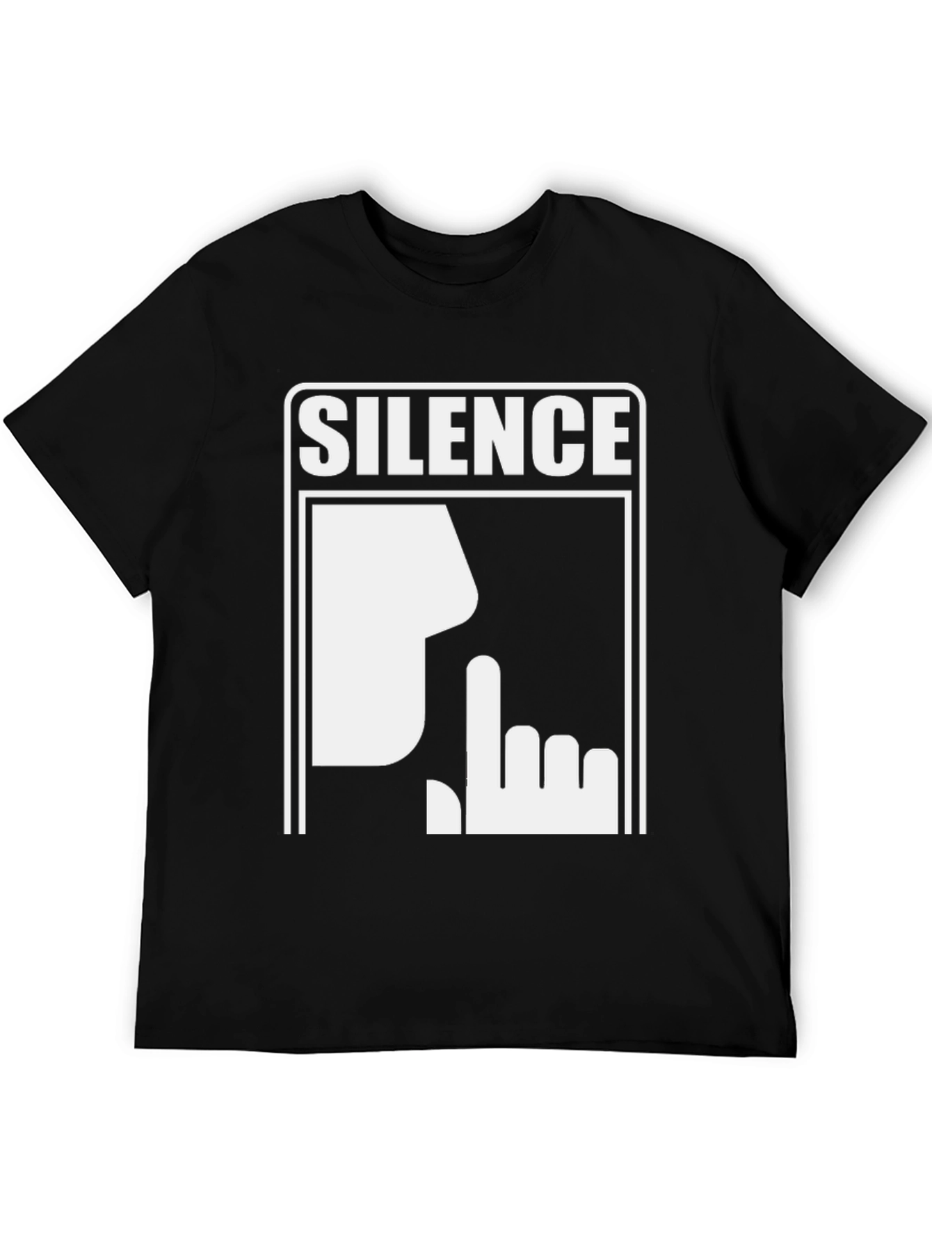 Silence Graphic Tee - Shhh! Be Quiet Shirt