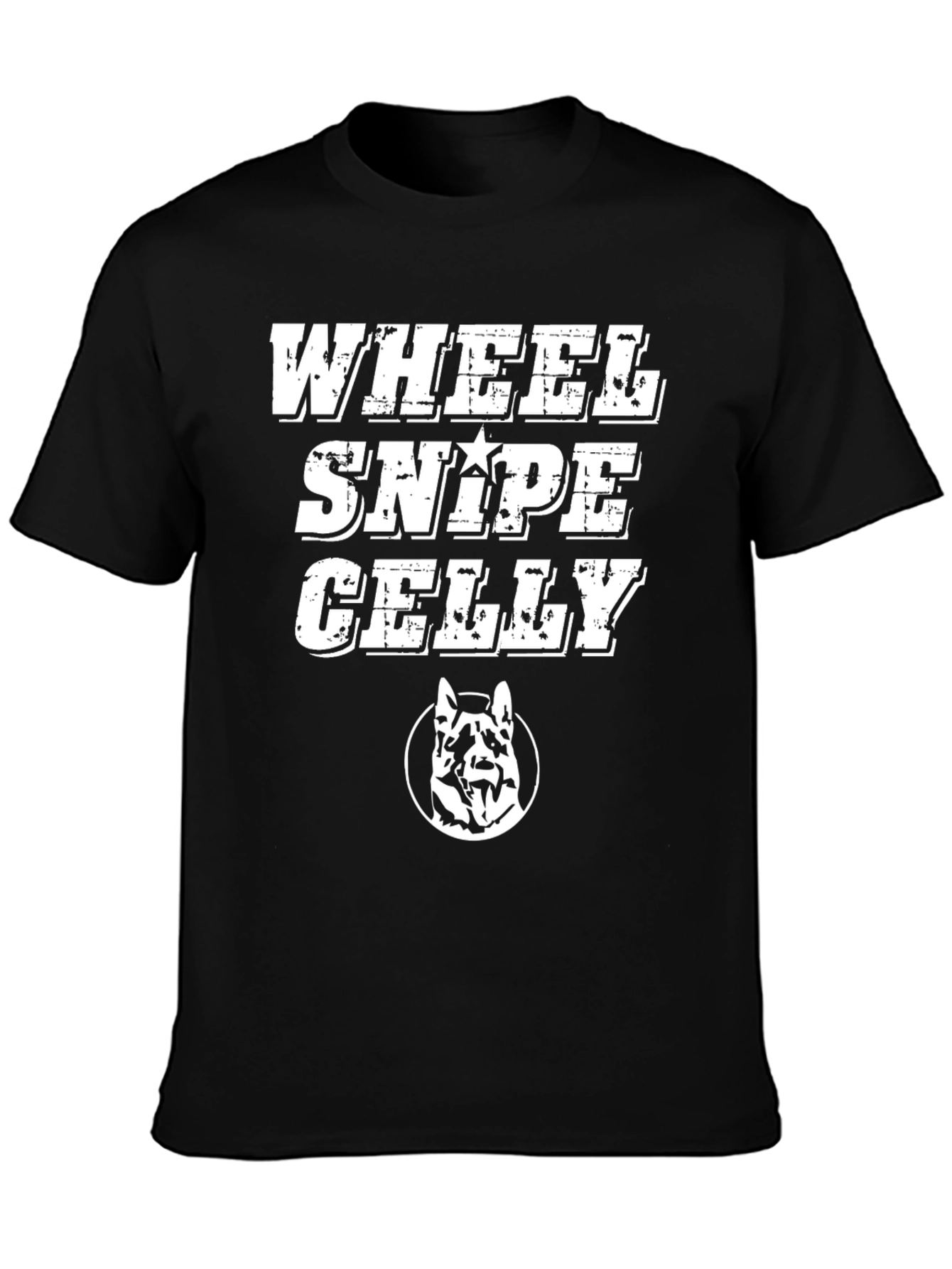 Wheel Snipe Celly Black Graphic T-Shirt
