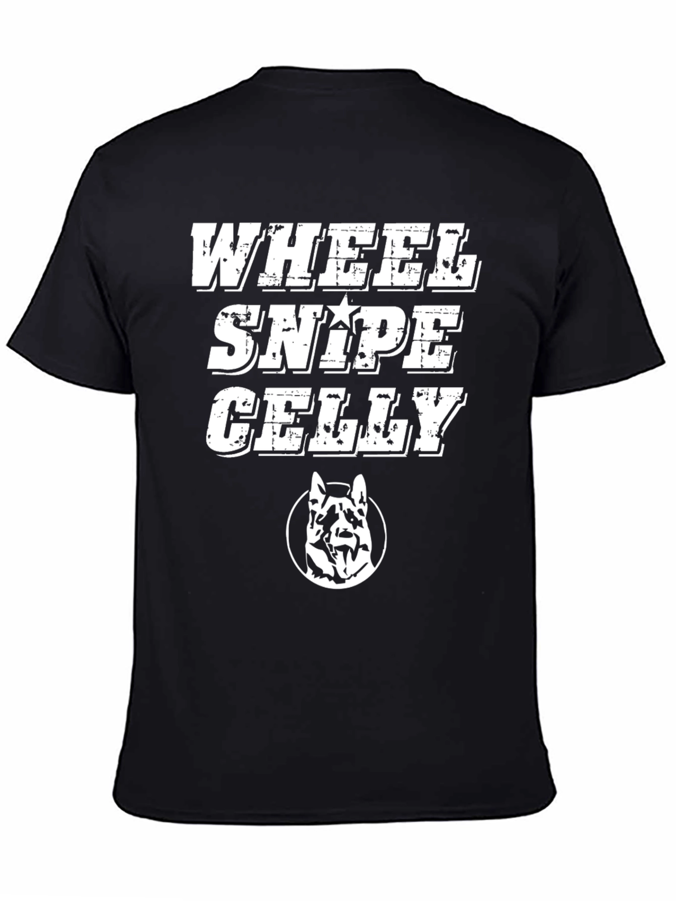 Wheel Snipe Celly Black Graphic T-Shirt