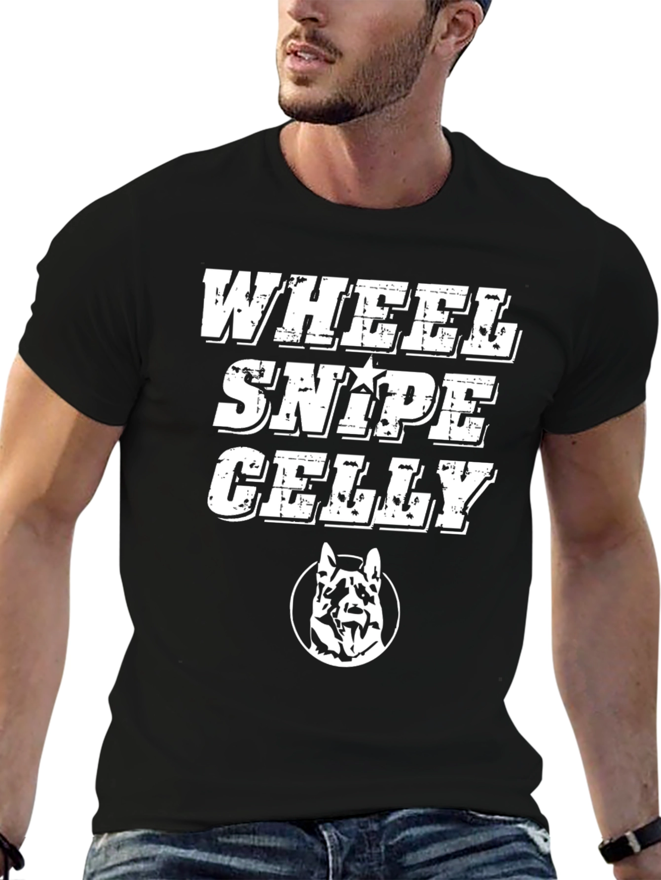 Wheel Snipe Celly Black Graphic T-Shirt